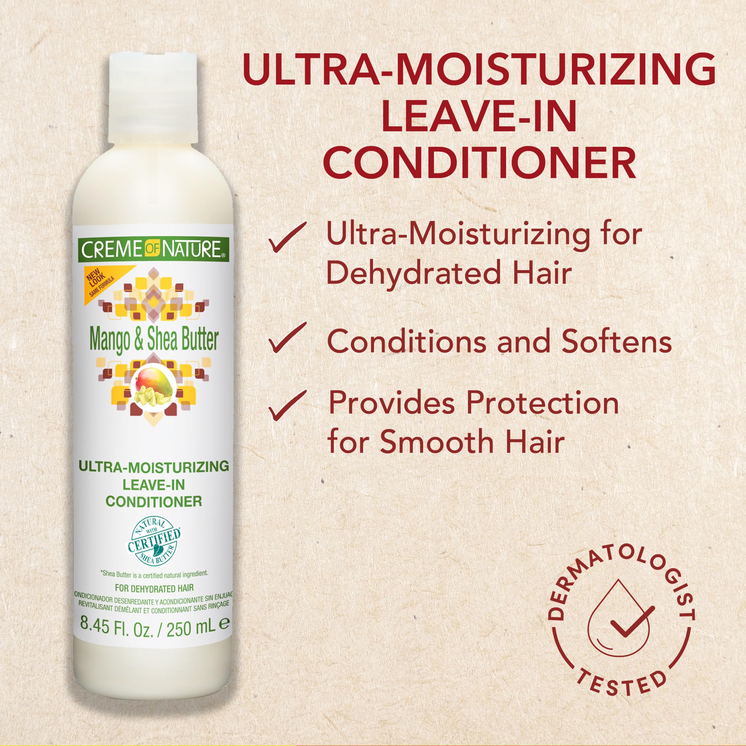 Creme of Nature Leave In Conditioner With Mango Shea Butter Ultra Moisturizing - Thumbnail 2