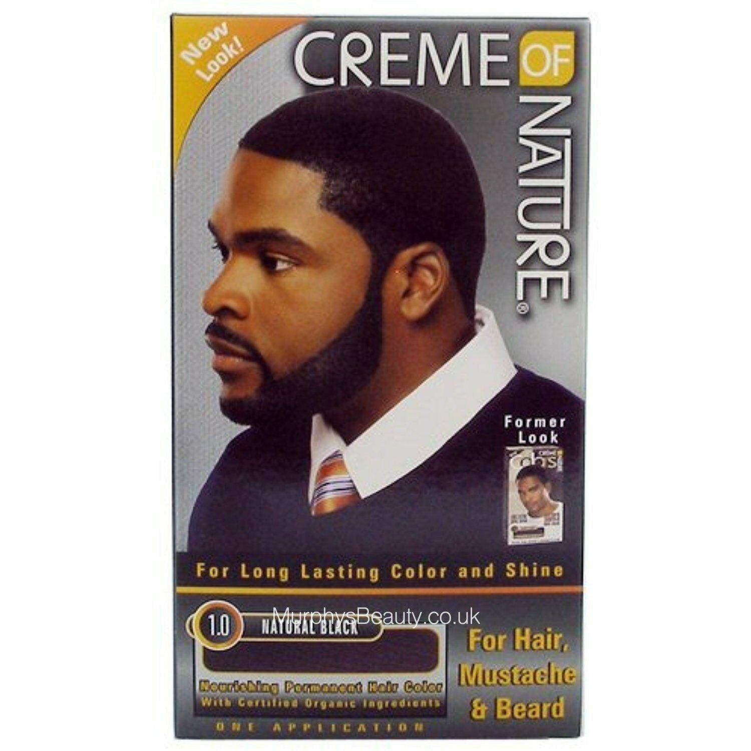 Cream of Nature Hair Colour for Mustaches Beard Natural Black By Cream of