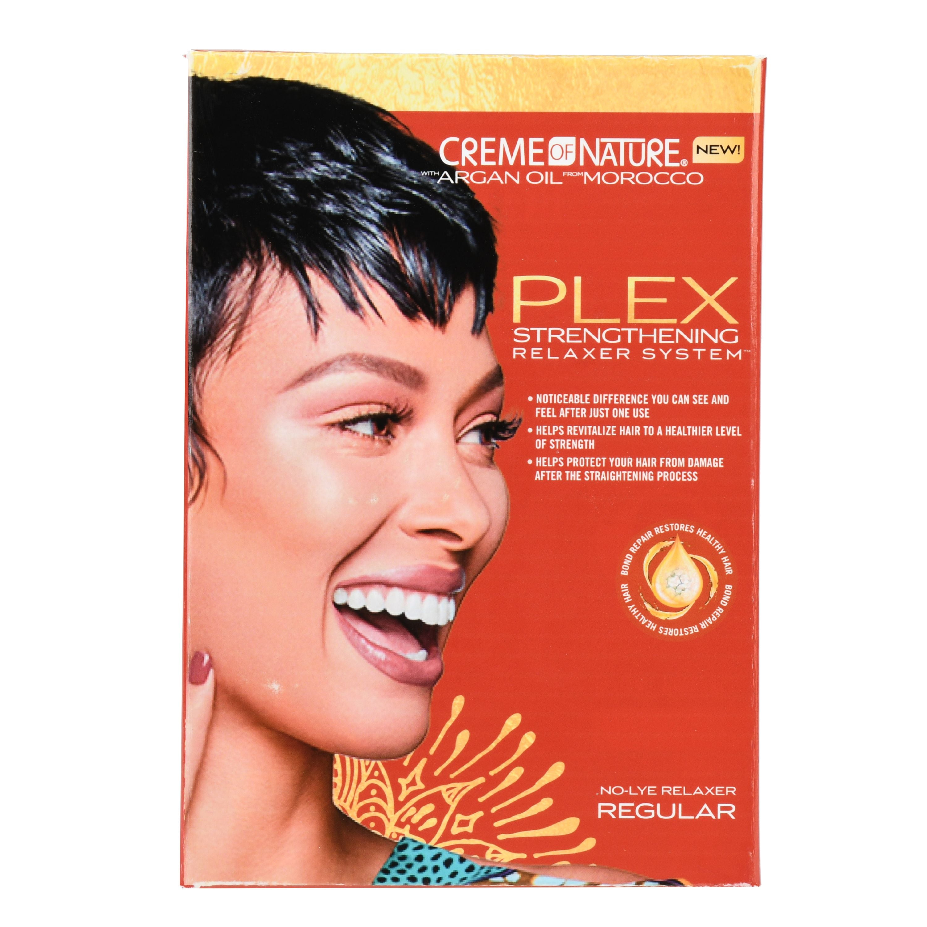 Creme of Nature Argan Oil Plex Strengtheining Hair Relaxer Treatment 1 Ct.