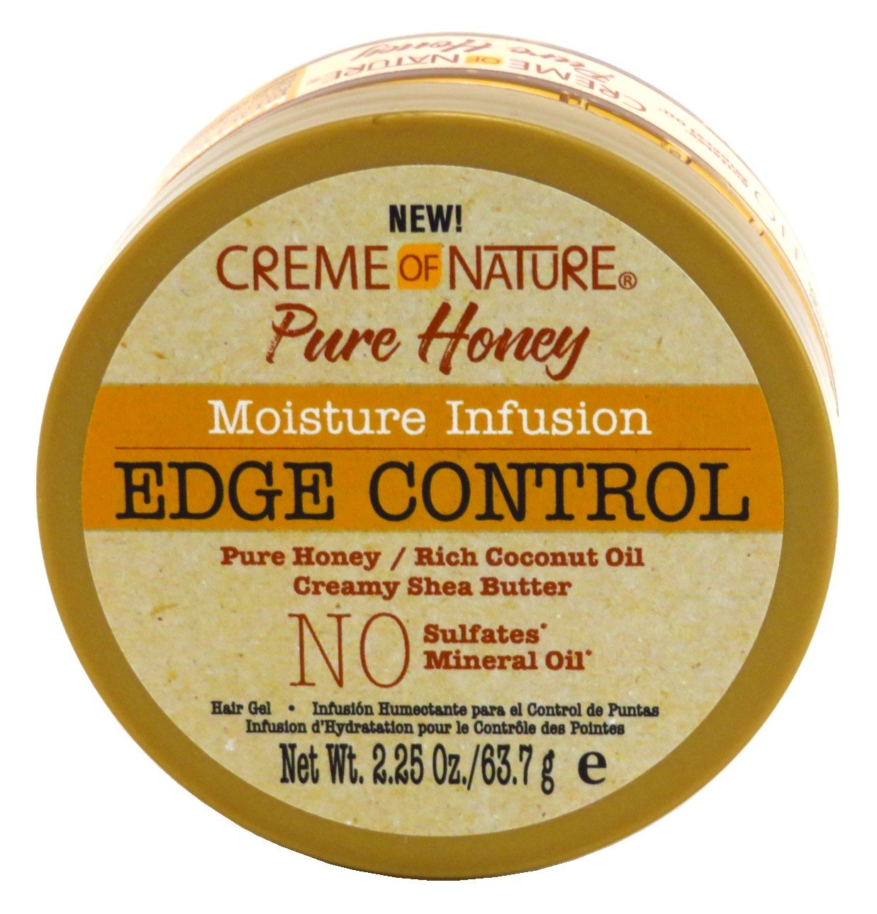 Creme of Nature Pure Honey Edge Control Gel Jar 66 ml (2.25 oz)
