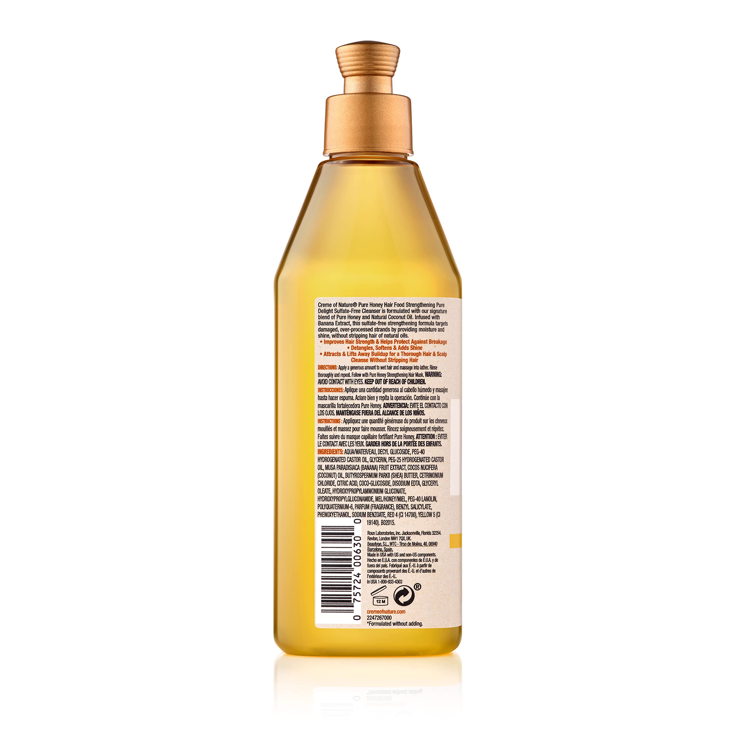 Creme of Nature Shampoo Honey and Banana Collection 12 oz - Thumbnail 3
