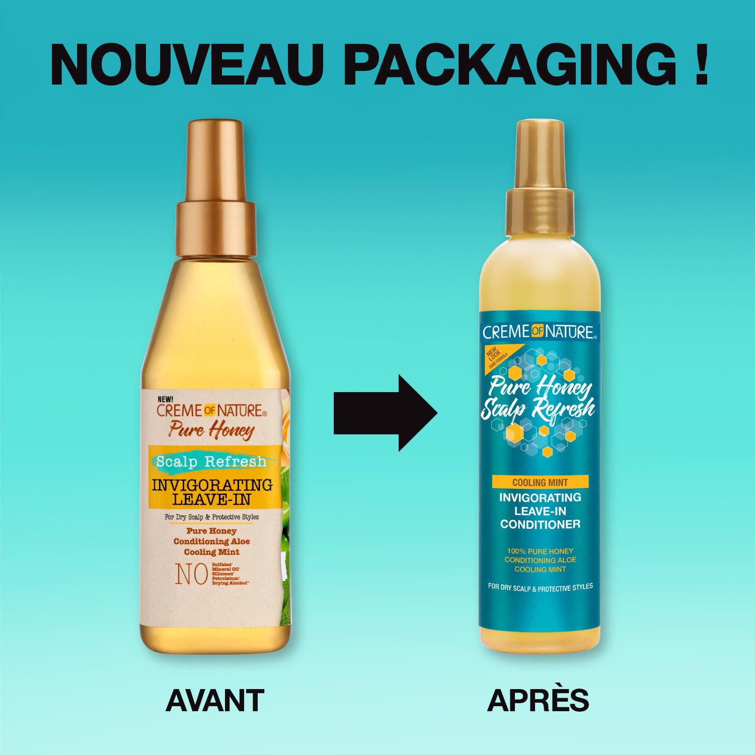 Creme of Nature Pure Honey Scalp Refresh Leave In Conditioner With Aloe Vera