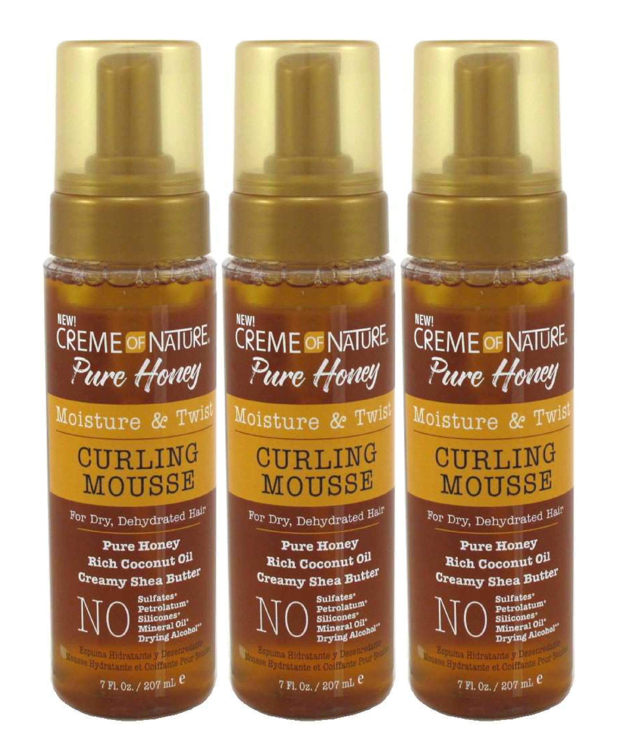 Creme of Nature Pure Honey Curling Mousse Pump 207 ml (7 oz)
