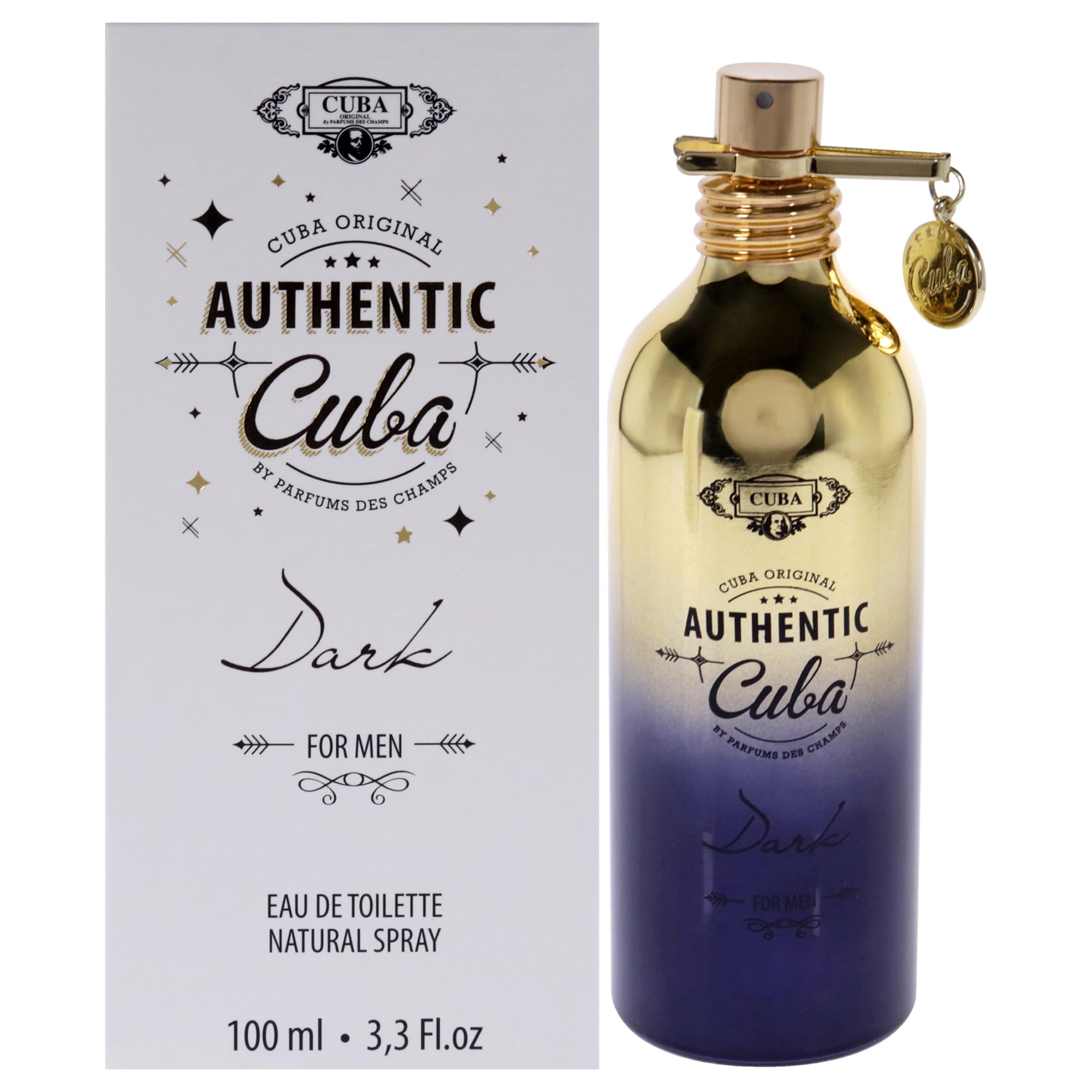CUBA AUTHENTIC DARK(M)EDT SP 3.3oz(LI FREE)
