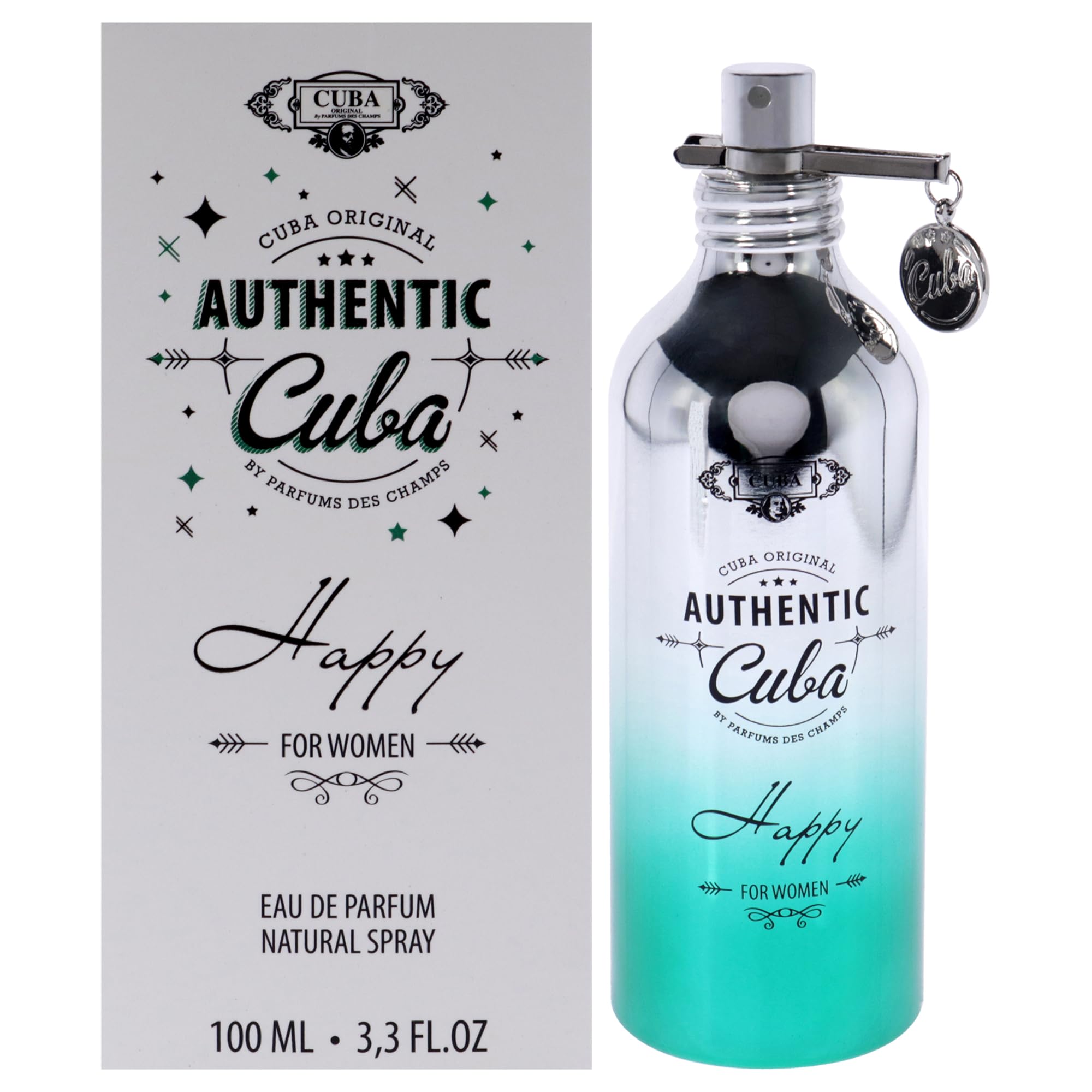 Cuba Authentic Happy For Women EDP 3.3 oz