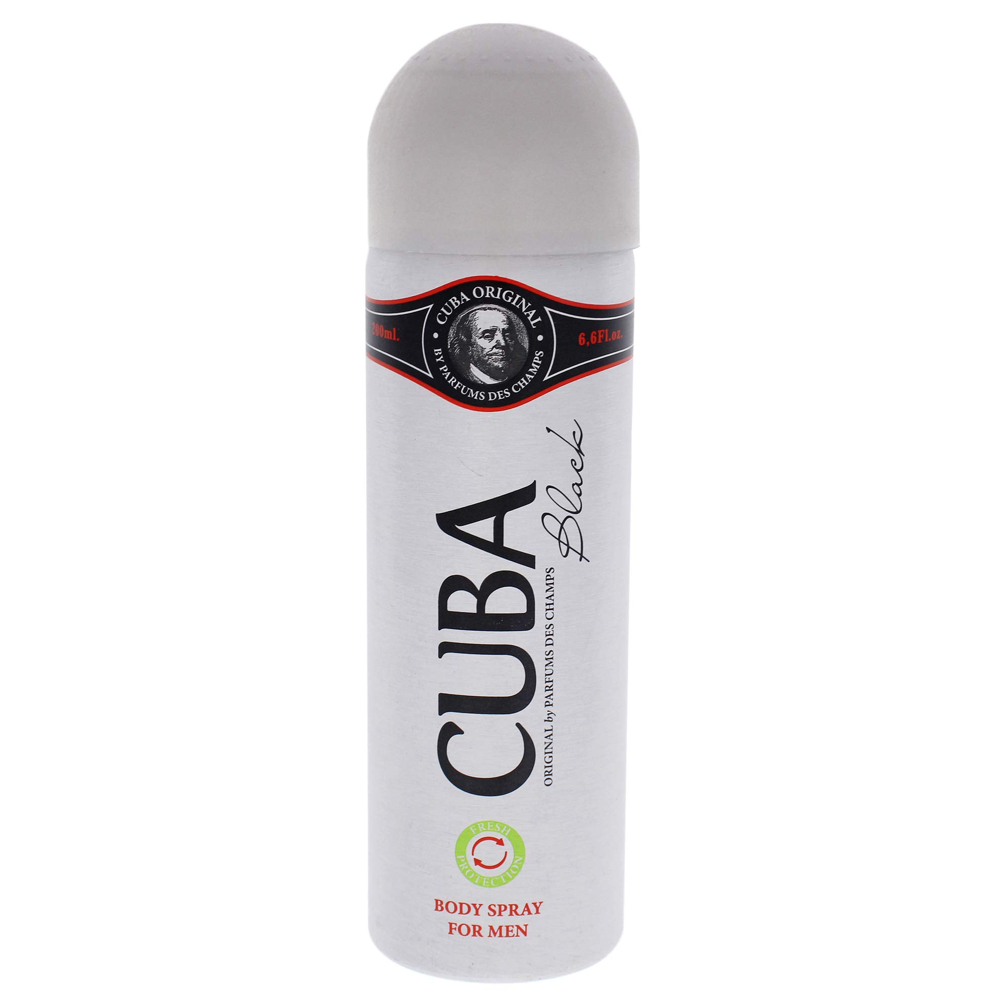 CUBA BLACK(M)BODY SPRAY 6.7oz(LI FREE)