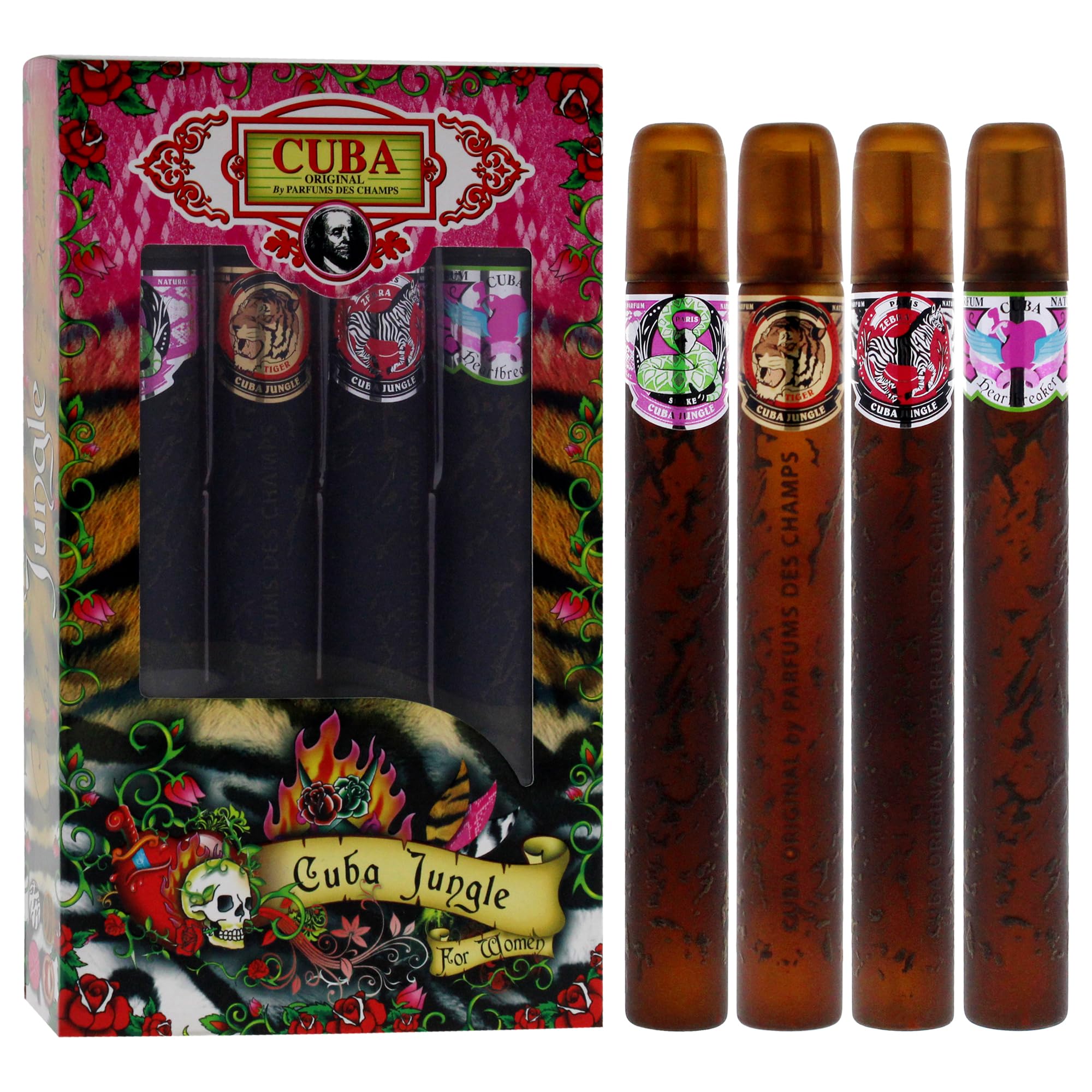 [Set] Cuba Jungle 4 Pieces For Women EDP 1.17 oz - Thumbnail 3