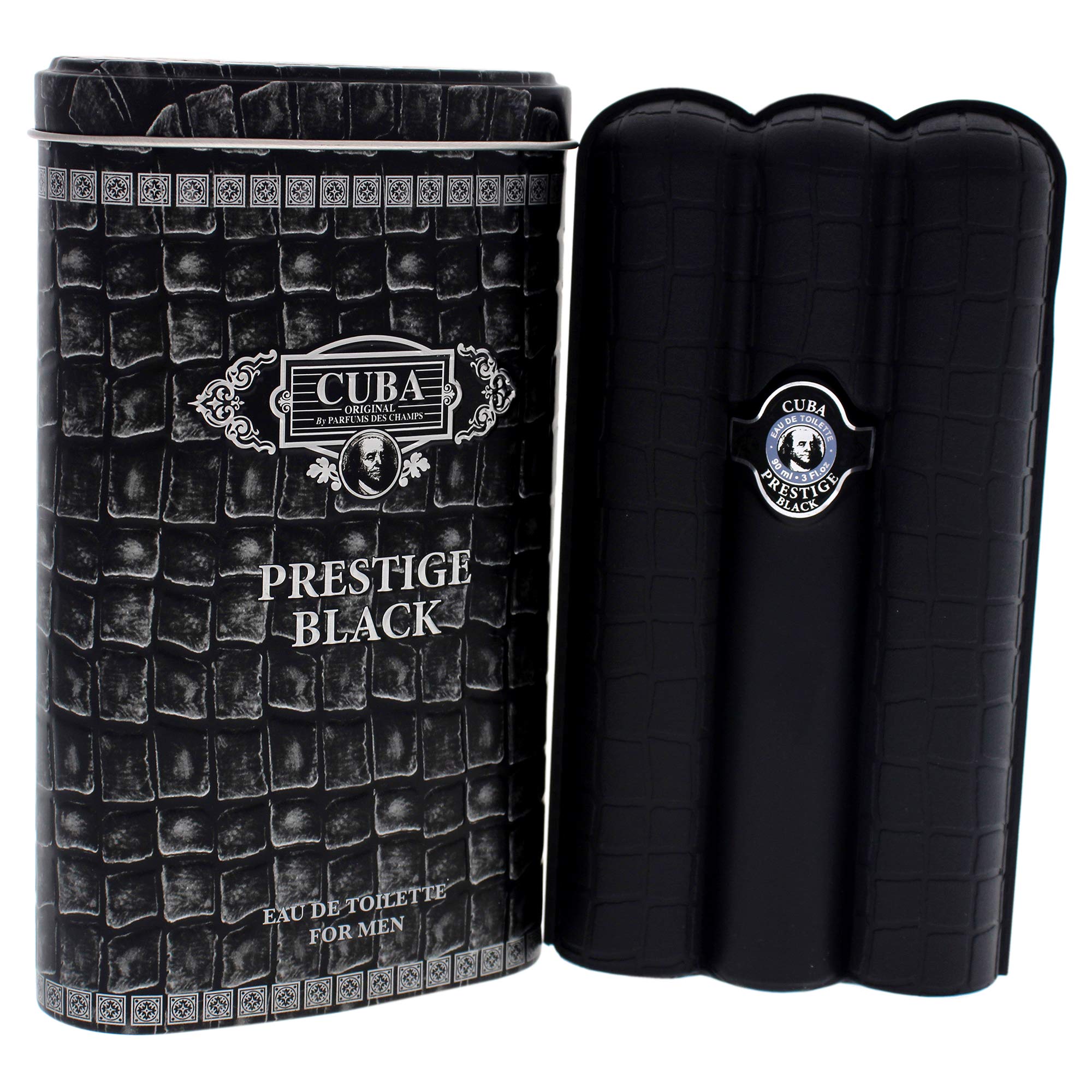 Cuba Cuba Prestige Black Men EDT 3 oz - Thumbnail 3