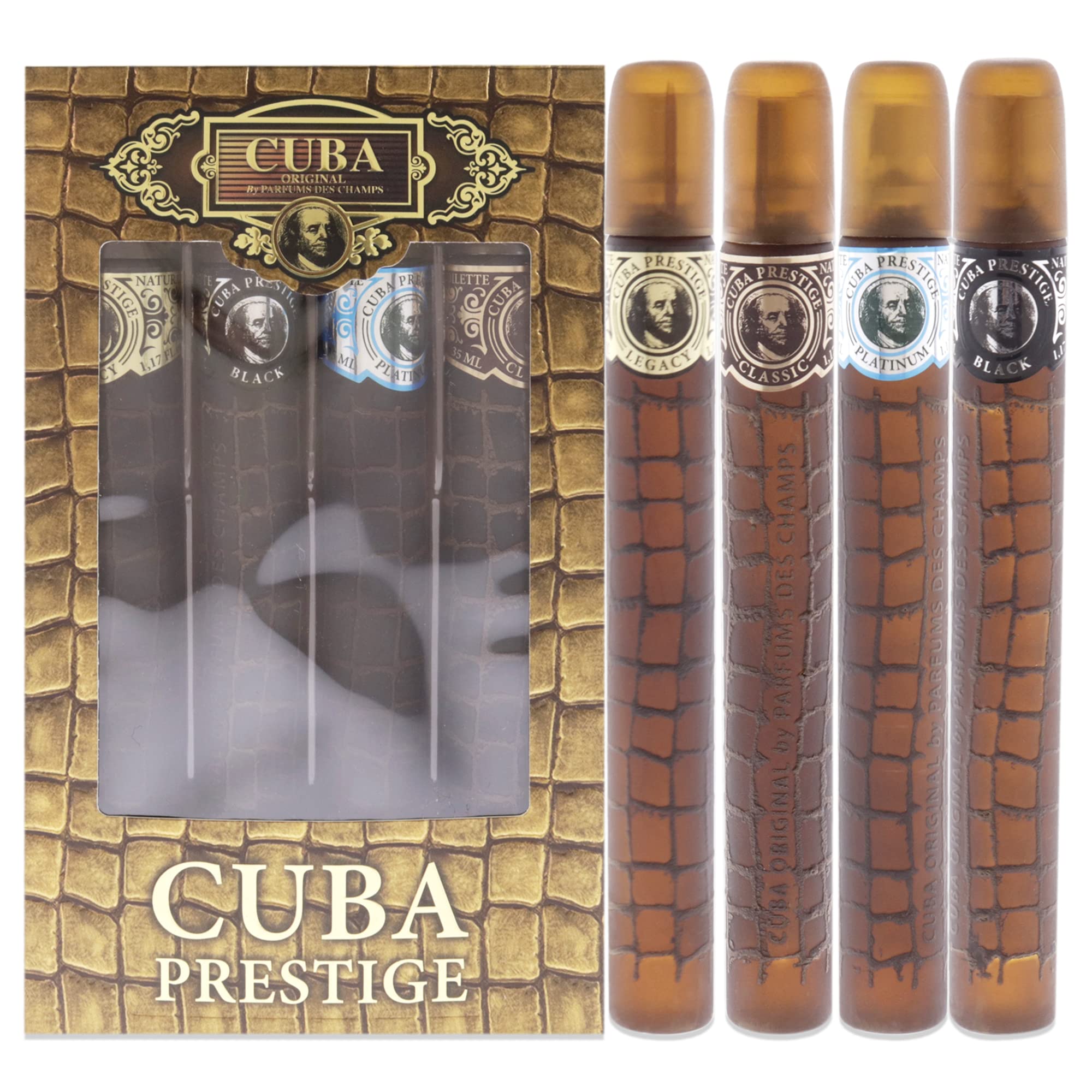 [Set] Cuba Prestige 4 Piece Each For Men EDT 1.7 oz