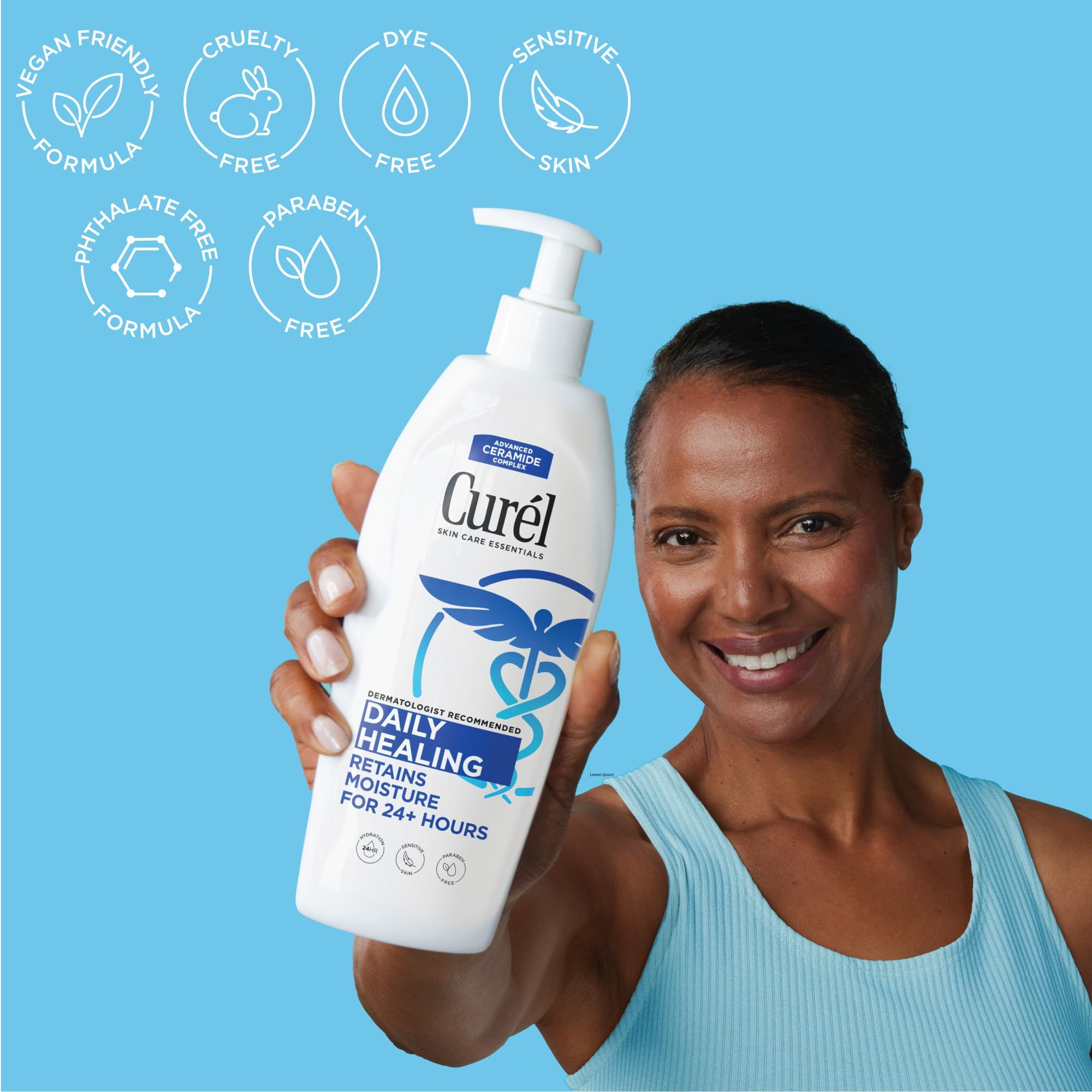Curel Daily Healing Body Lotion for Dry Skin Dermatologist Recommended - Thumbnail 3