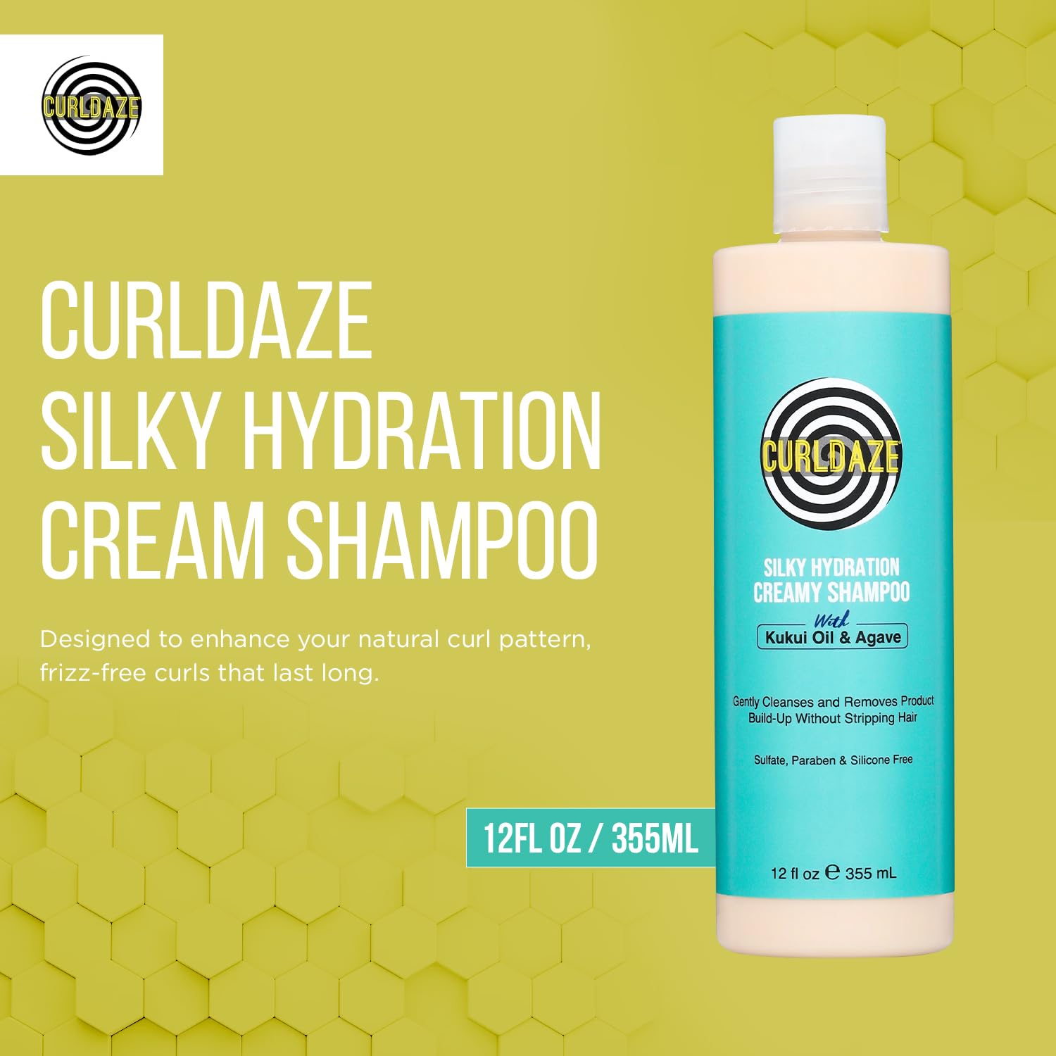 Curldaze the Silky Hydration Creamy Shampoo Features the Kukui Oil Oil Rich In - Thumbnail 2
