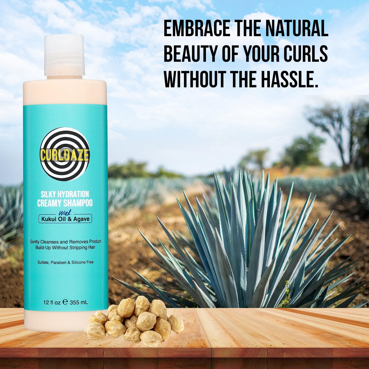 Curldaze the Silky Hydration Creamy Shampoo Features the Kukui Oil Oil Rich In - Thumbnail 3