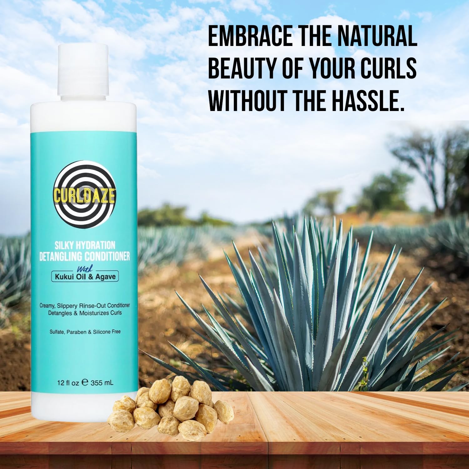 The Curldaze Silky Hydration Creamy Conditioner Features the Kukui Oil Oil Rich - Thumbnail 3