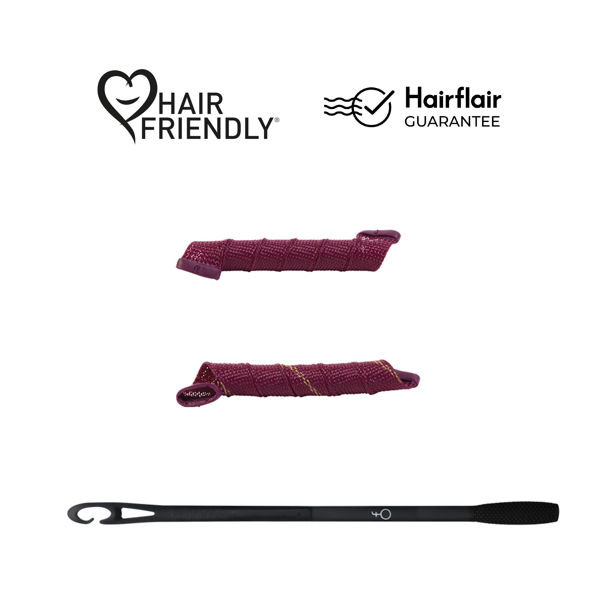 20 Spiral Heatless Hair Curlers By Curlformers Spiral Curls Deluxe Glam Up Kit - Thumbnail 3