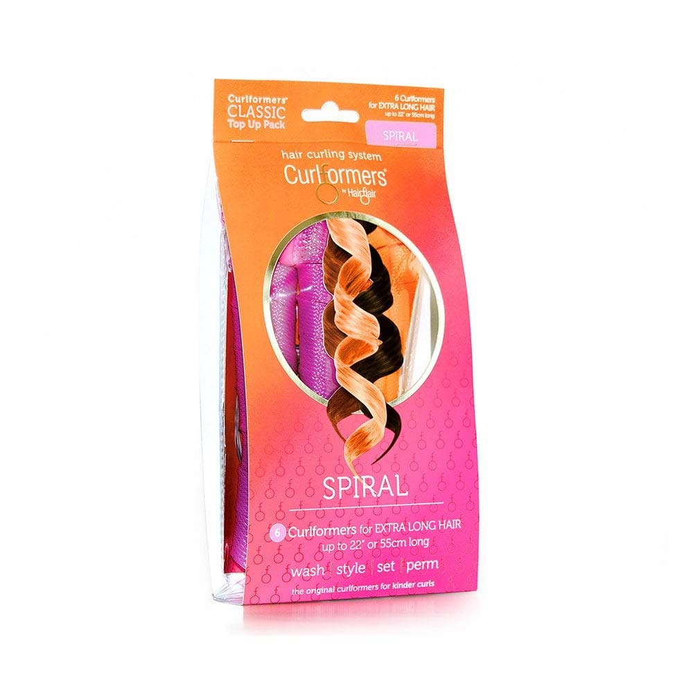 Curlformers Hair Curlers Spiral Curls Top Up Pack 6 No Heat Hair Curlers for - Thumbnail 3