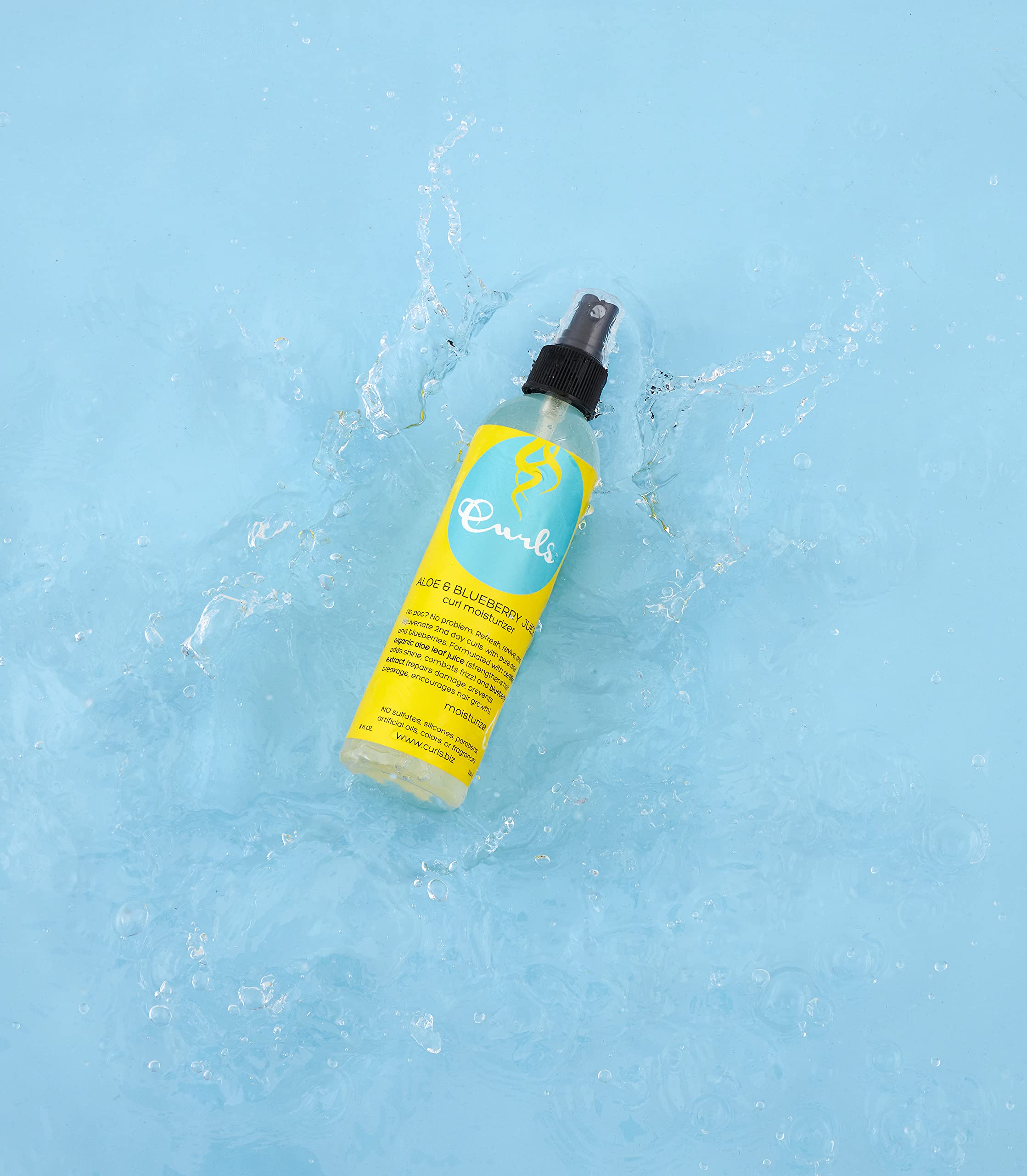 Curls Aloe Blueberry Juice Curl Moisturizer Curl Refresher for Curly Hair With - Thumbnail 3