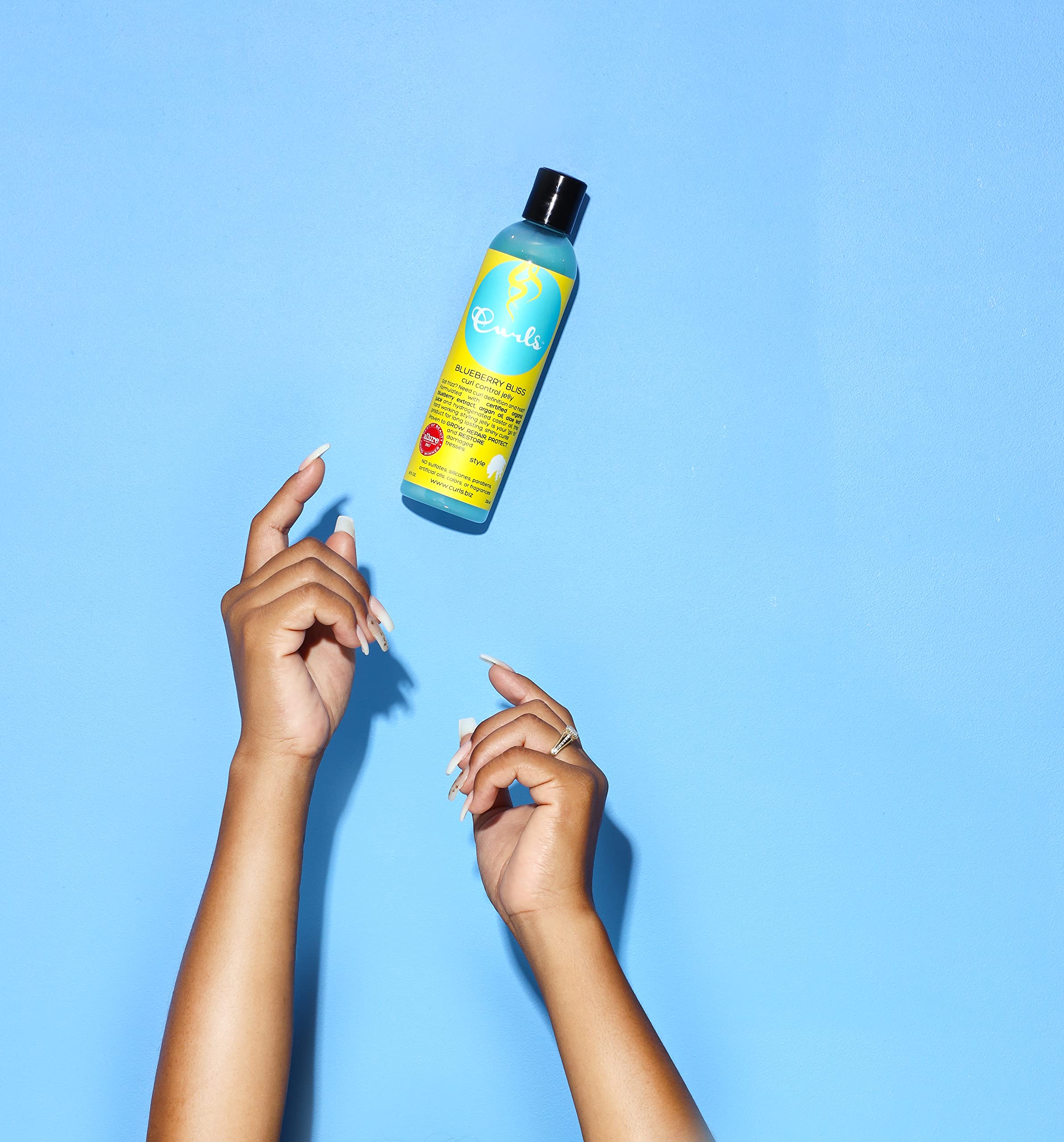 Curls Blueberry Bliss Control Jelly Define Defrizz Wash and Go's Twist Outs - Thumbnail 3