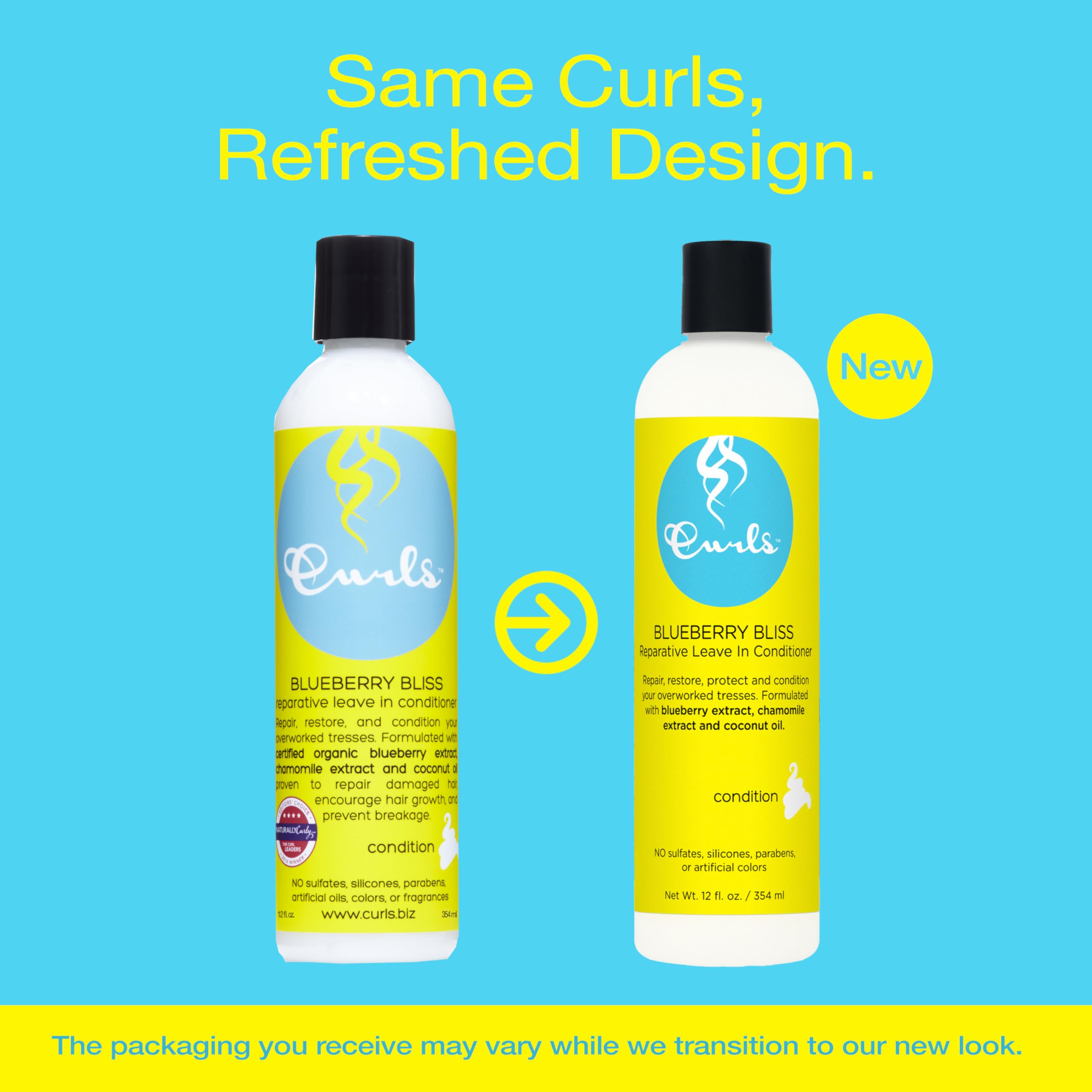 Curls Blueberry Bliss Reparative Leave In Conditioner Helps Repair Damage and - Thumbnail 2