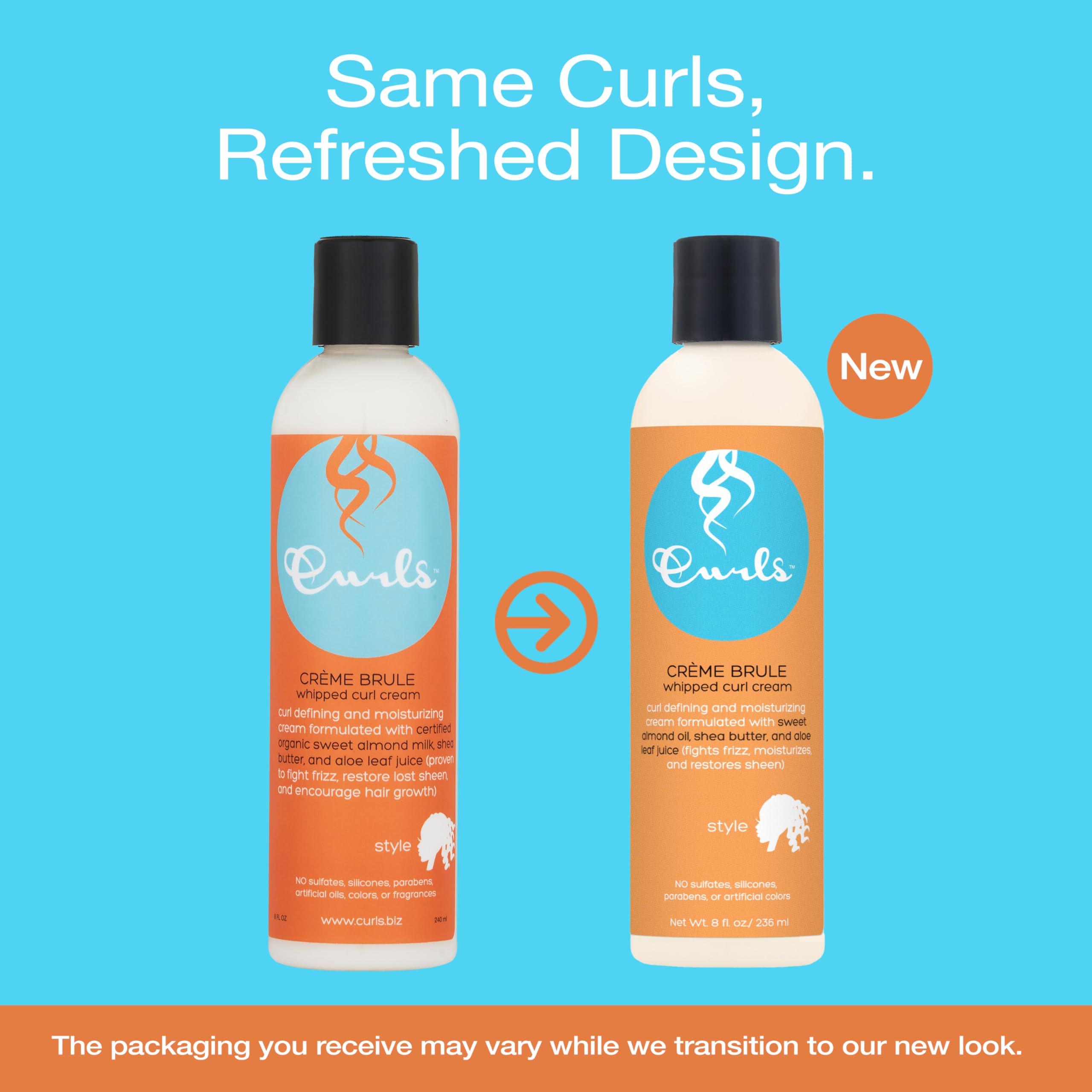 Curls Crème Brule Whipped Sculpting Cream Dry Wavy Curly and Textured Hair - Thumbnail 2