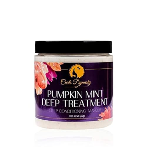 Curls Dynasty Pumpkin Mint Deep Treatment Masque Moisturizing Deep Conditioning - Thumbnail 2