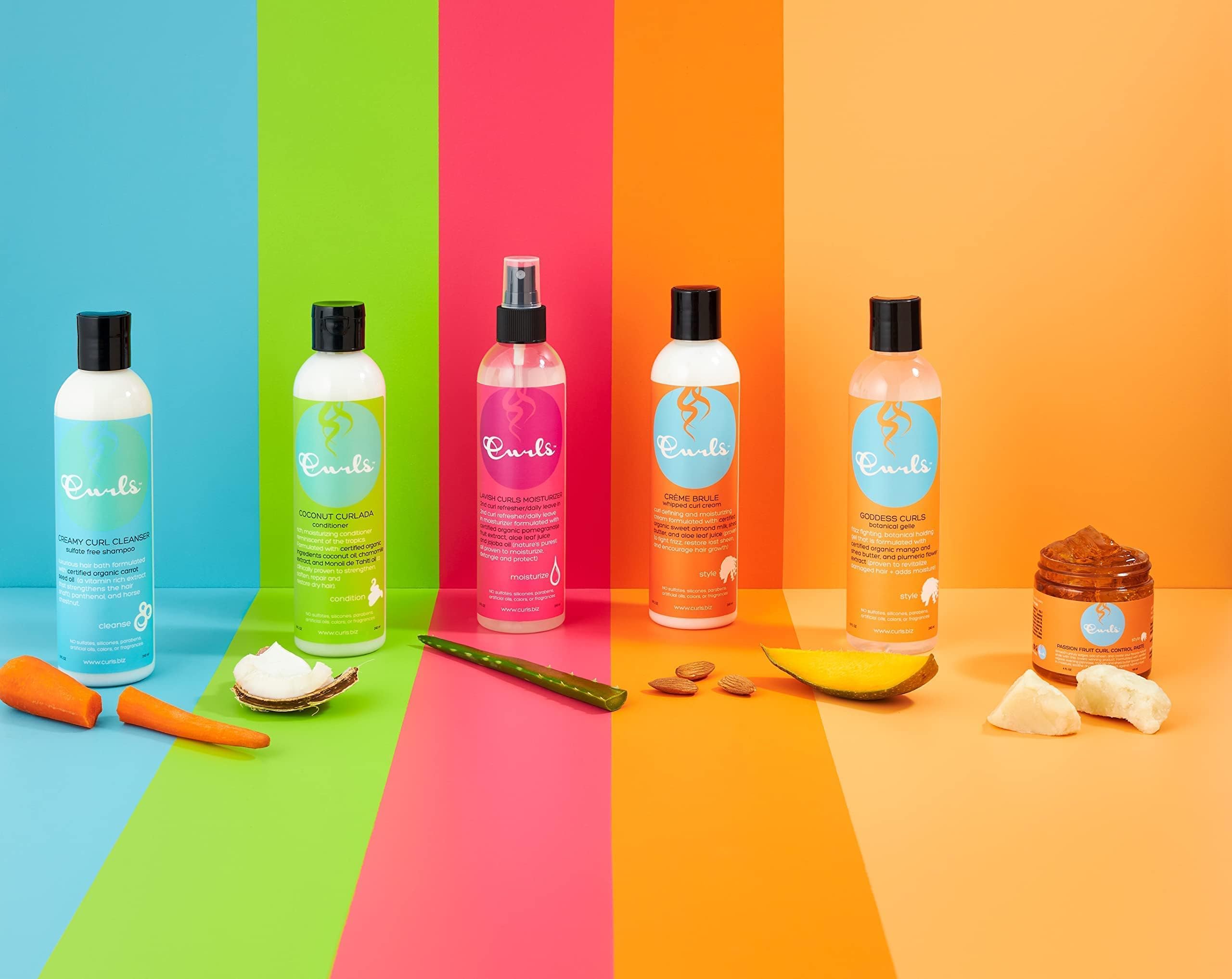 Curls Goddess Botanical Gel Fights Frizz Defines Great for Humid Climates Set