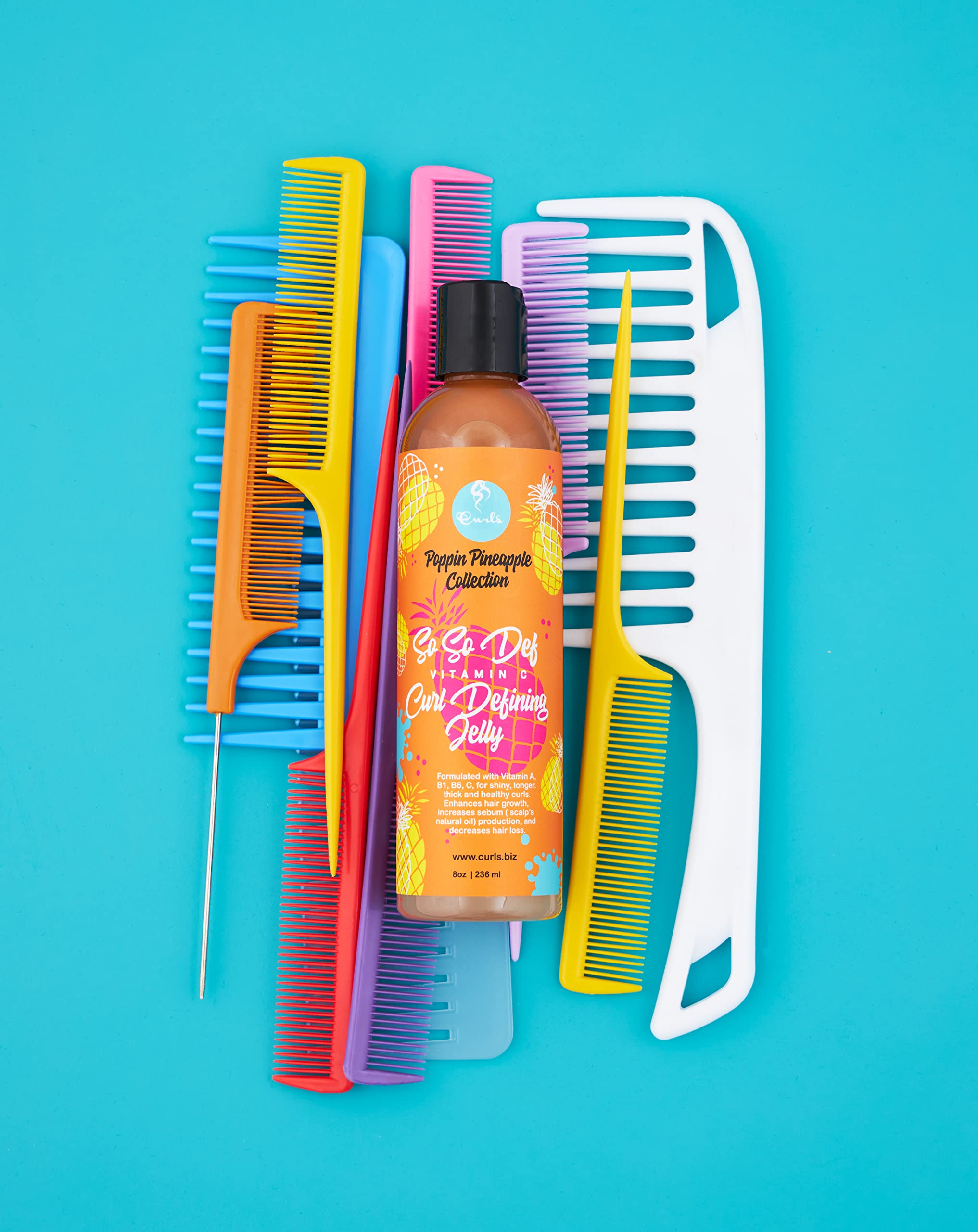 Curls Poppin Pineapple So So Def Vitamin C Defining Jelly Shinier Longer - Thumbnail 3