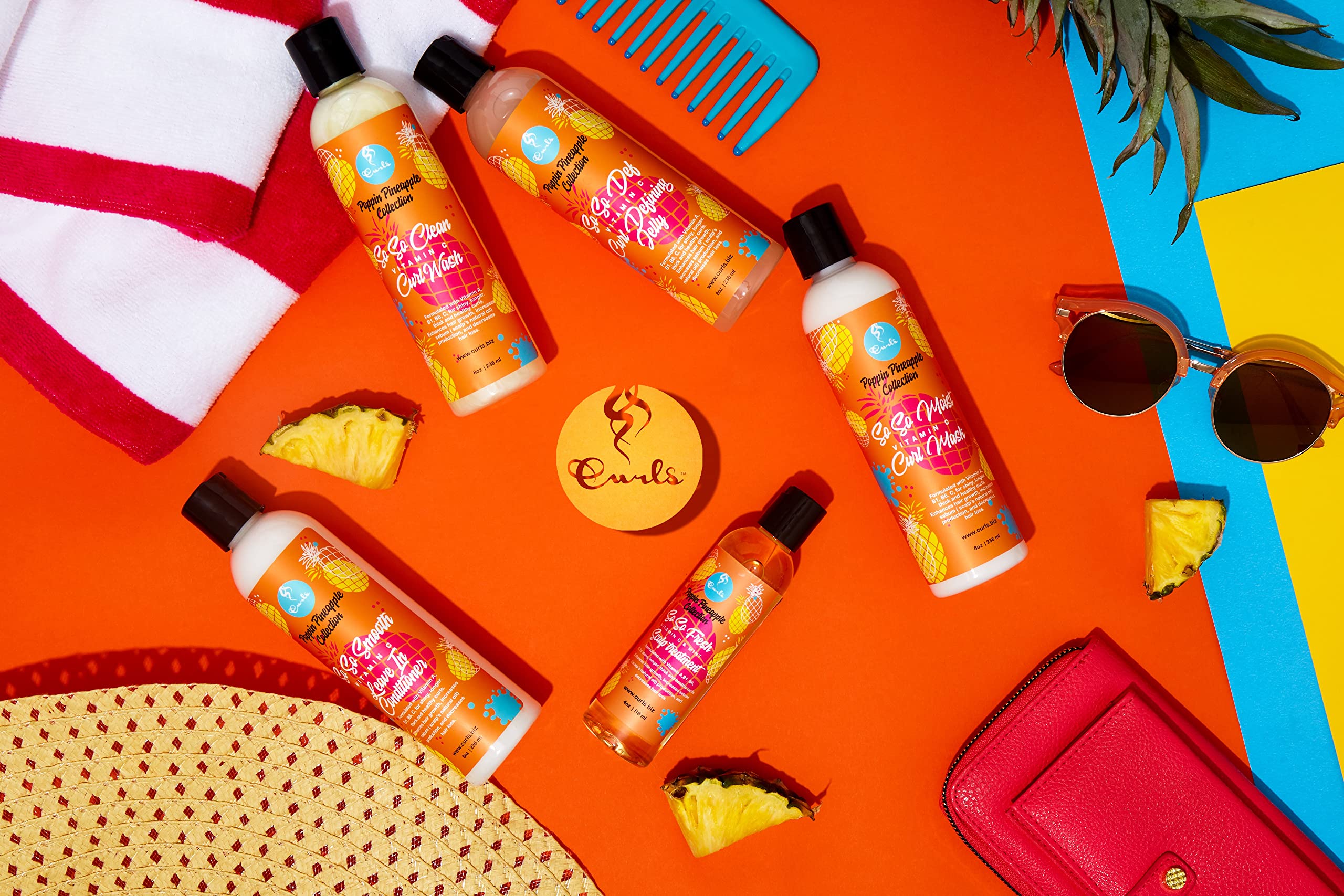 Curls Poppin Pineapple So So Smooth Vitamin C Leave In Conditioner Conditions - Thumbnail 3