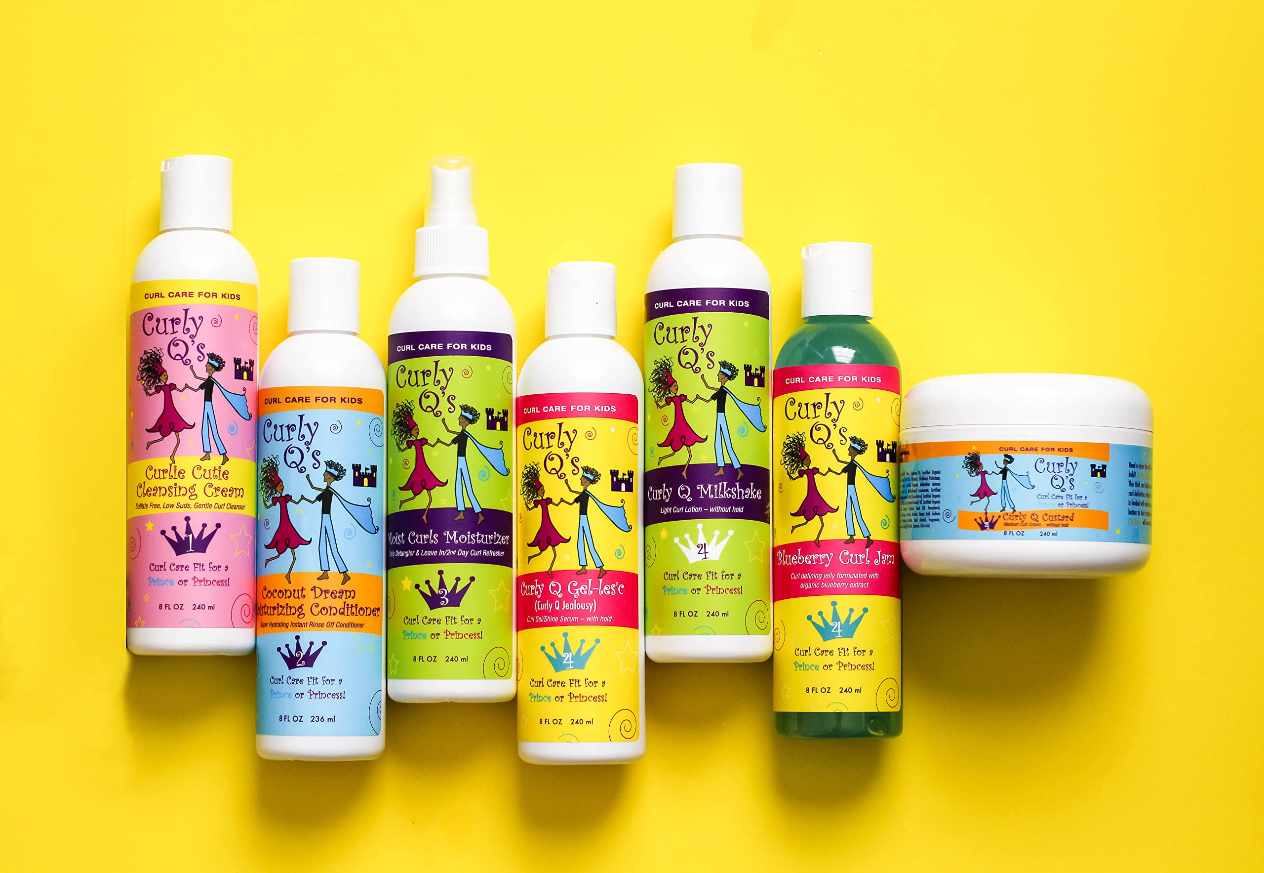 Curls Curly Q's Kids Moist Detangler Daily Moisturizer for Children With All