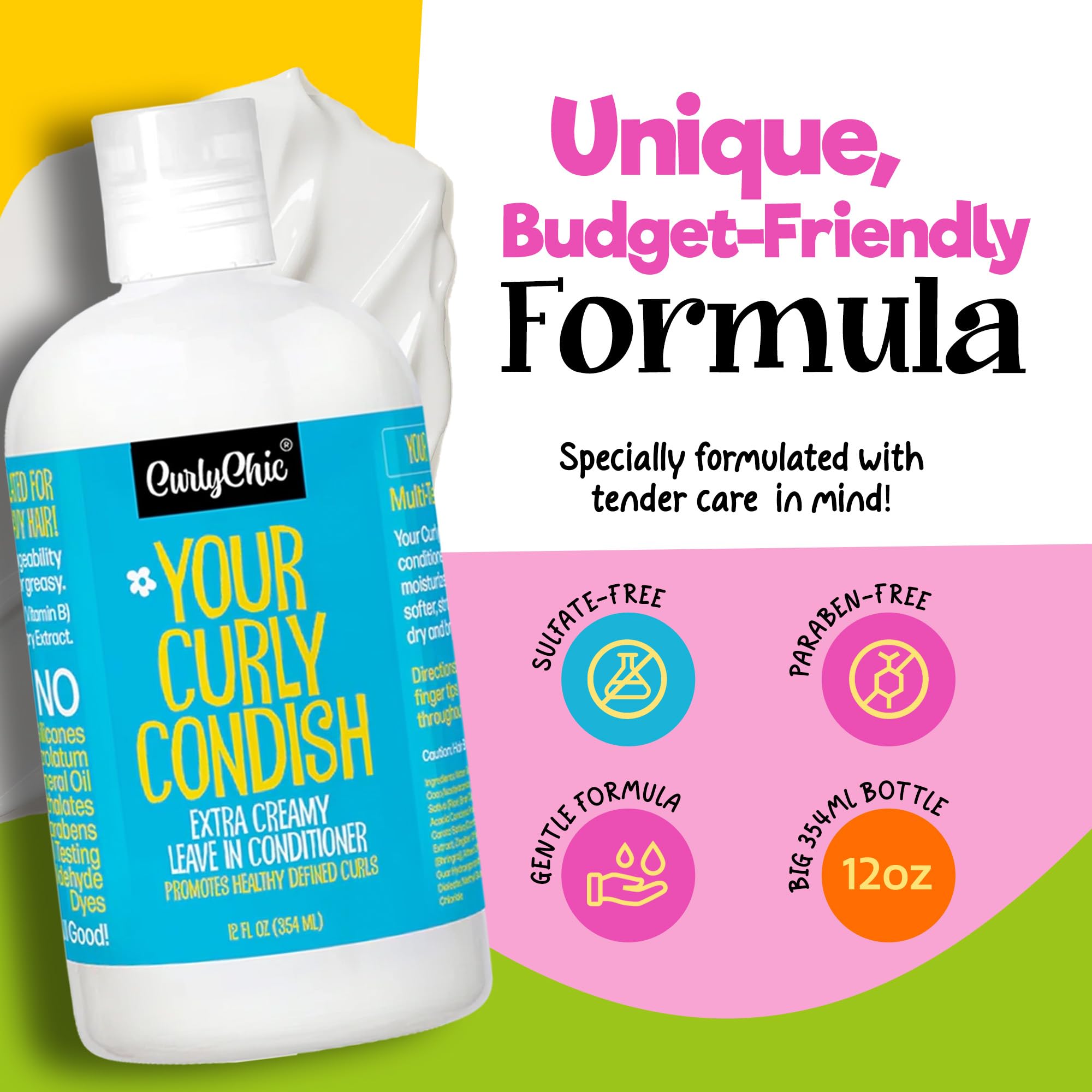 Curlychic Your Curly Condish Extra Creamy Leave In Conditioner Intense - Thumbnail 3