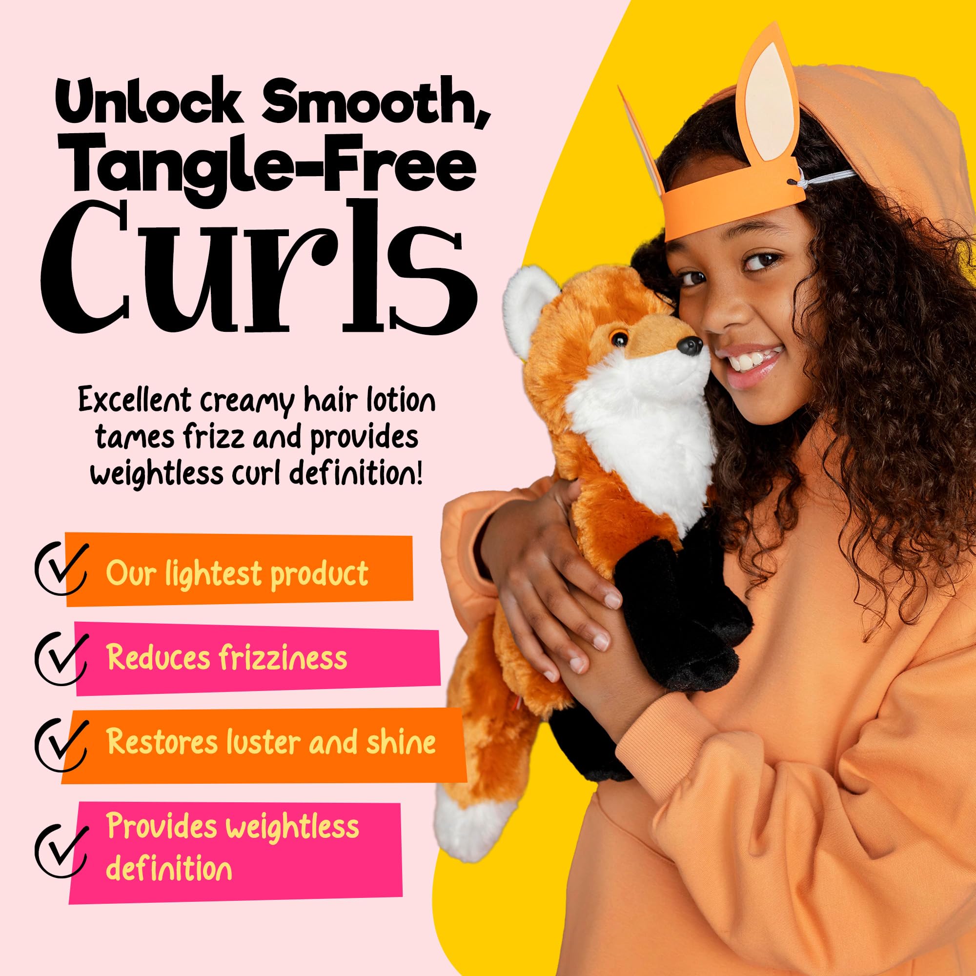 Curlykids Curl Defining Lotion Lightweight Creamy Hair Lotion for Frizz Free - Thumbnail 2