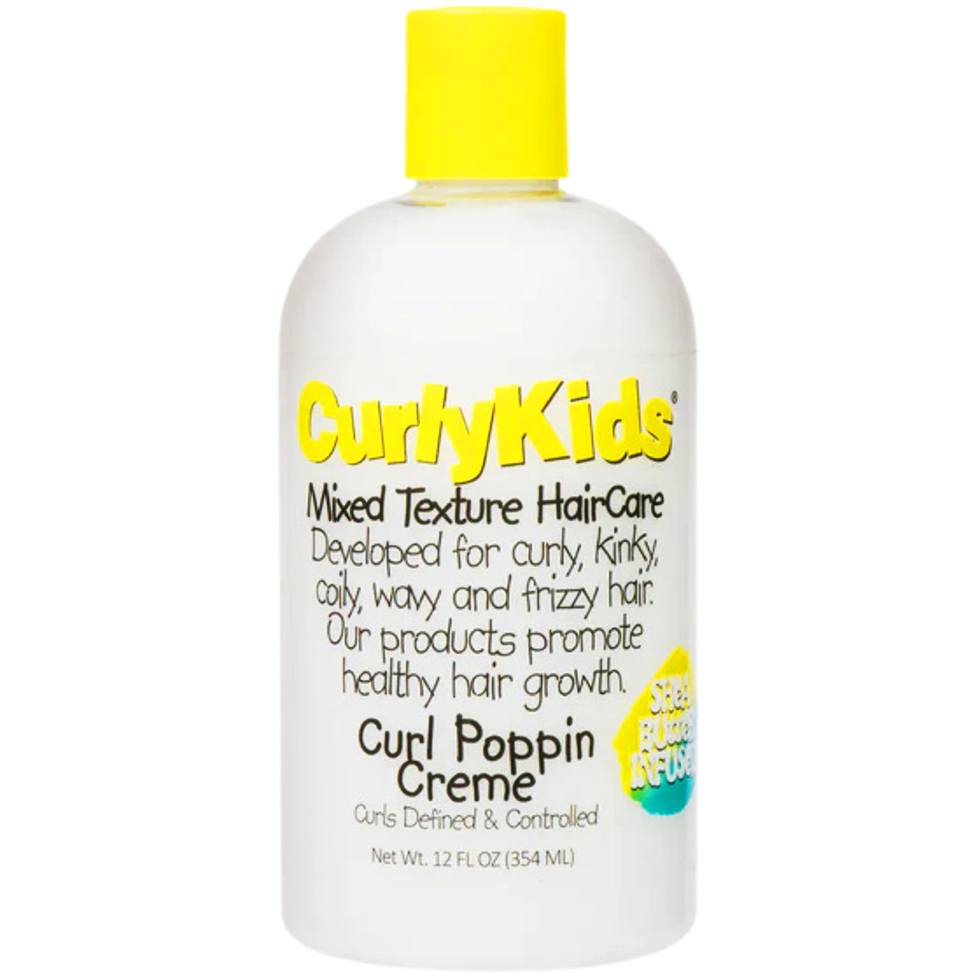 Curlykids Curl Poppin Creme Lightweight Curl Defining Cream for Curly Kinky