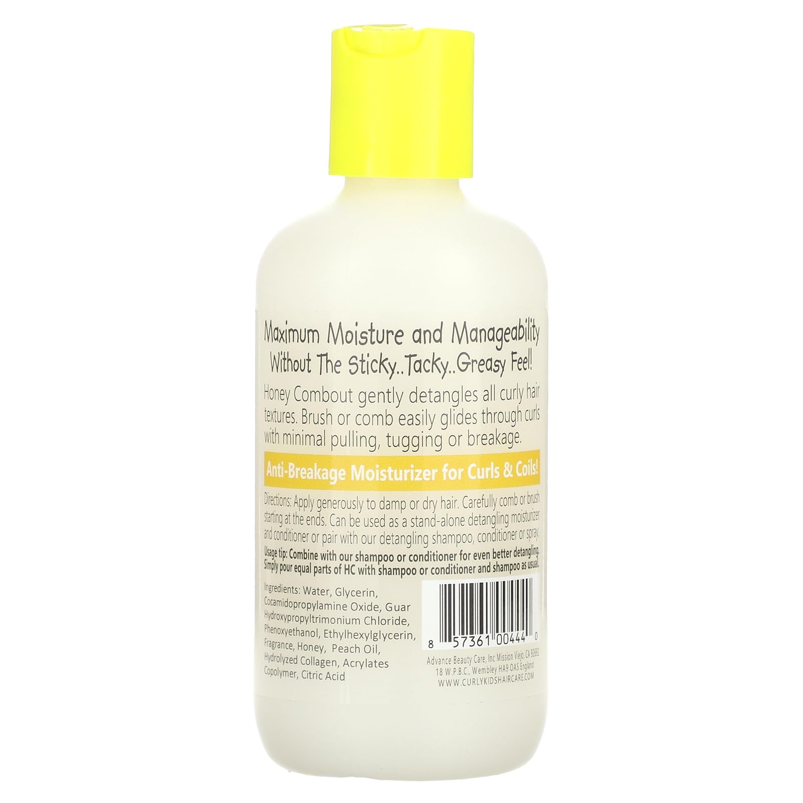 Curlykids Honey Combout Moisturizing Detangler 6 Fl Oz - Thumbnail 2
