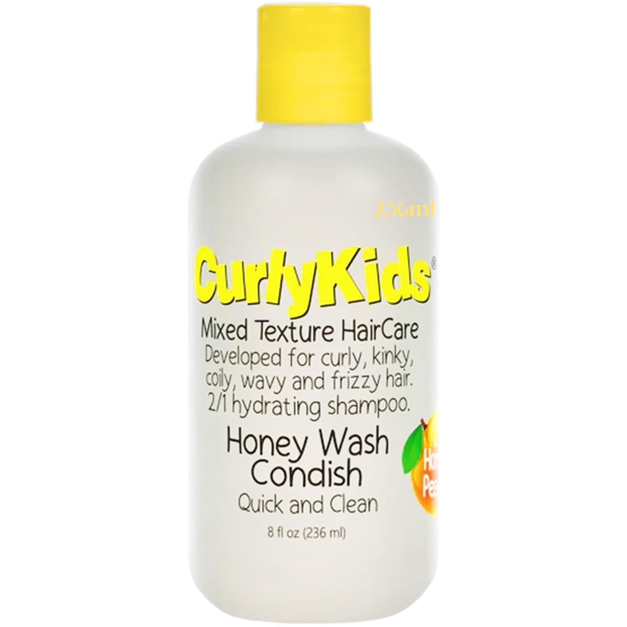 Curlykids Honey Wash Condish 2 In 1 Hydrating Shampoo Conditioner for Kids
