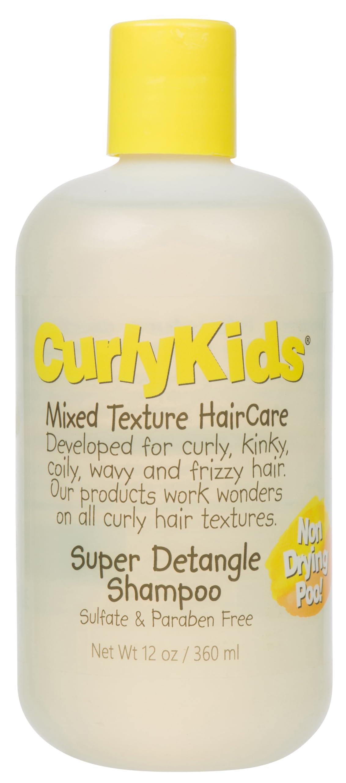 Curlykids Mixed Texture Haircare Super Detangle Shampoo 12 oz