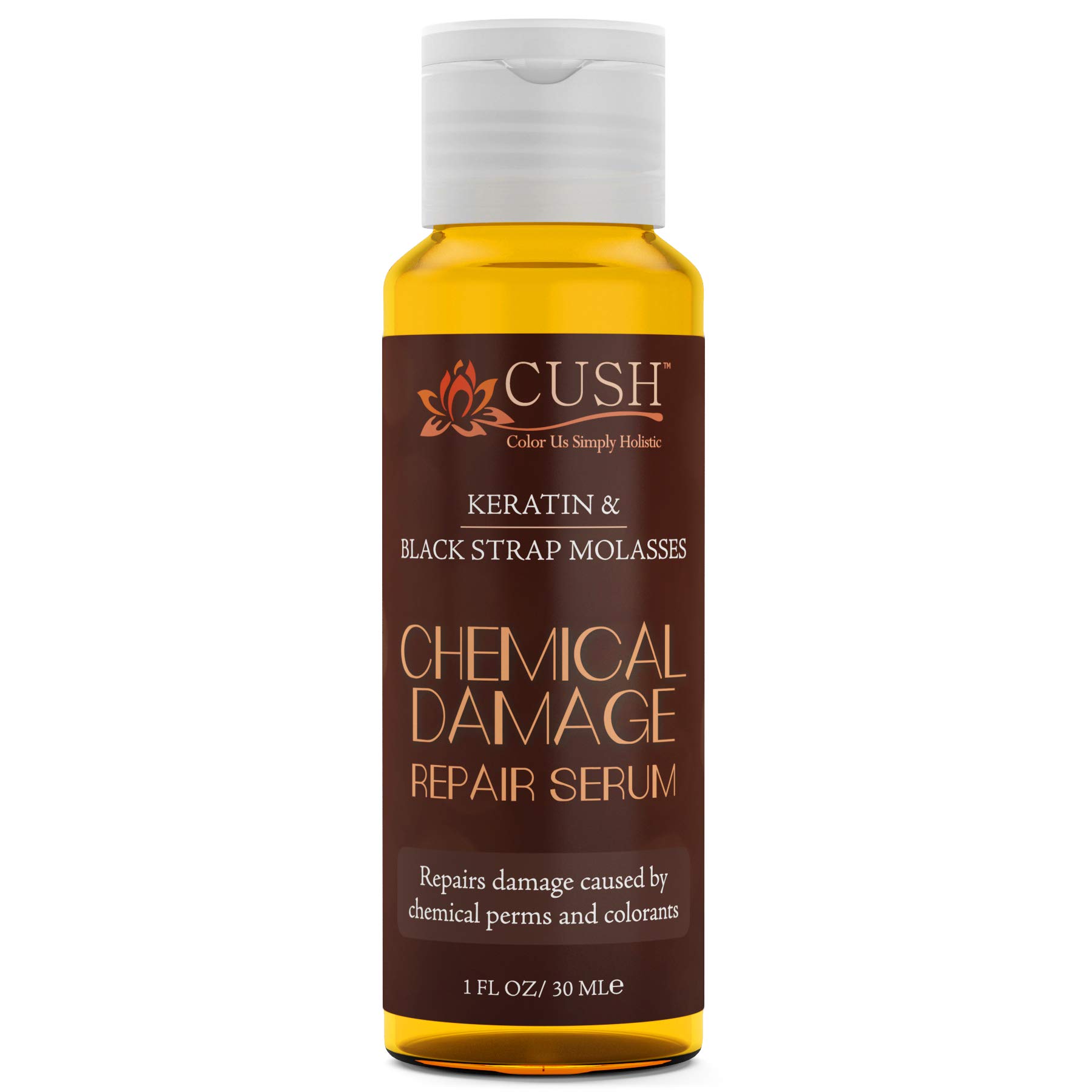 Cush Cosmetics Keratin Black Strap Molasses Chemical Damage Repair Serum 1 oz