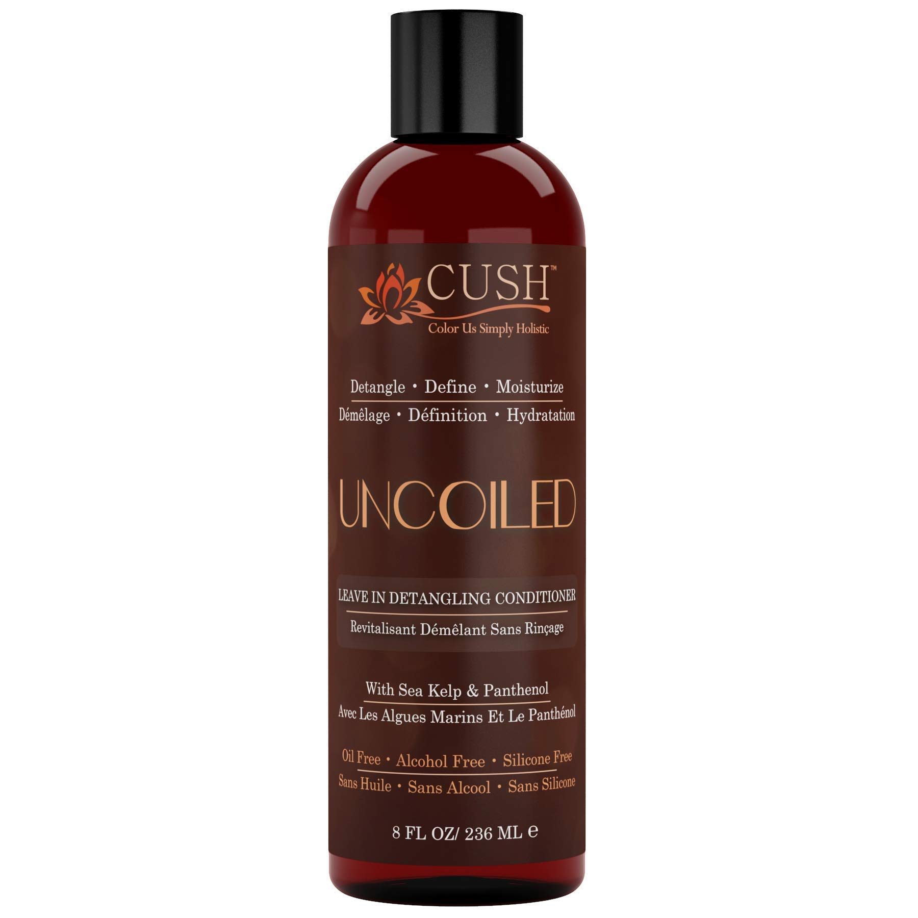 Cush Cosmetics Uncoiled Mango and Hibiscus Detangling Conditioner 8 oz - Thumbnail 2