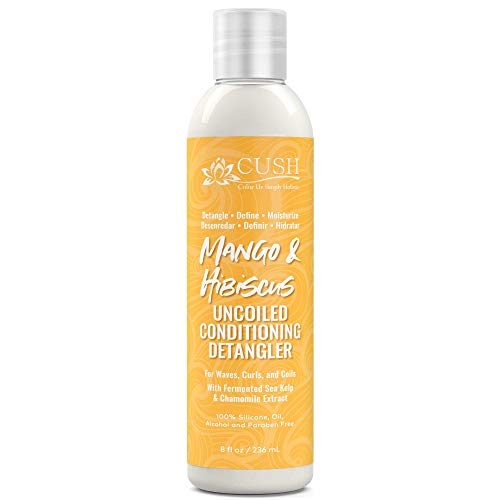 Cush Cosmetics Uncoiled Mango and Hibiscus Detangling Conditioner 8 oz - Thumbnail 3