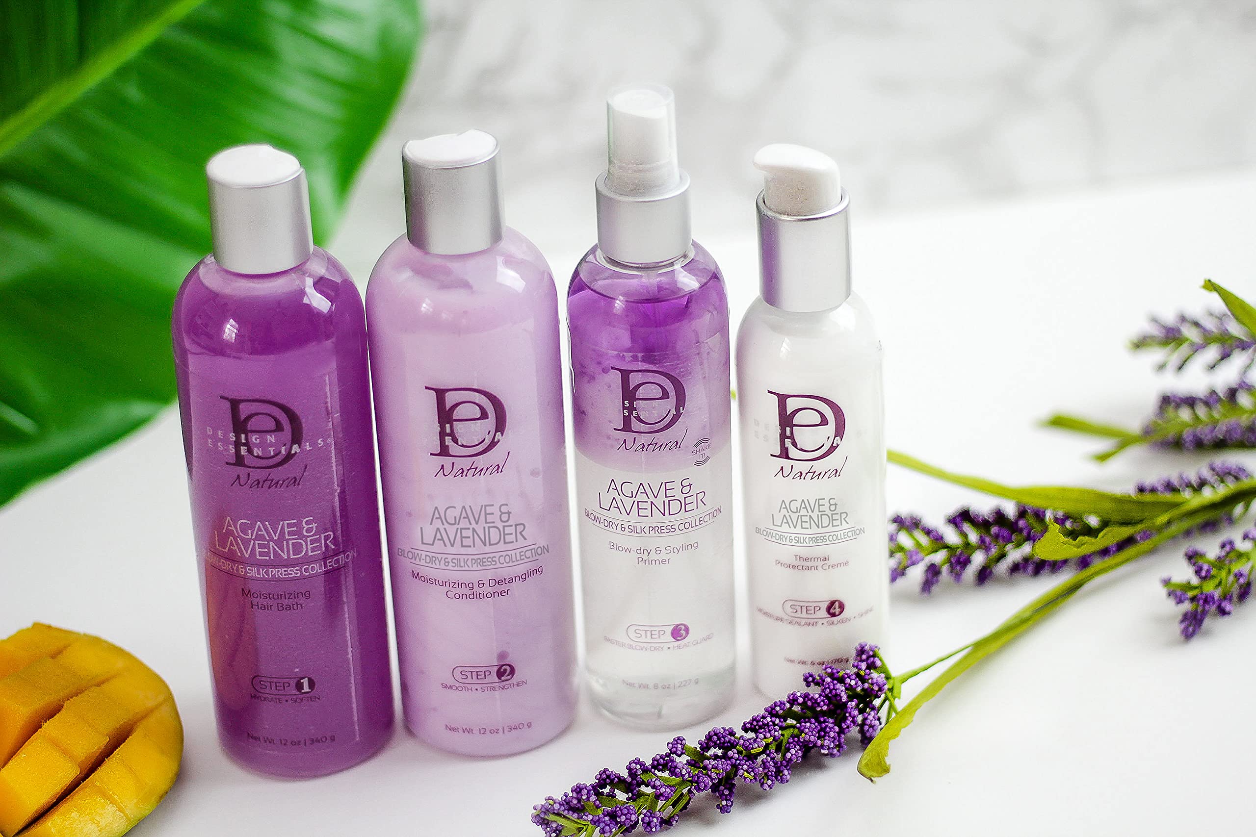 Design Essentials Agave Lavender Moisturizing Detangling Conditioner Blow Dry - Thumbnail 2