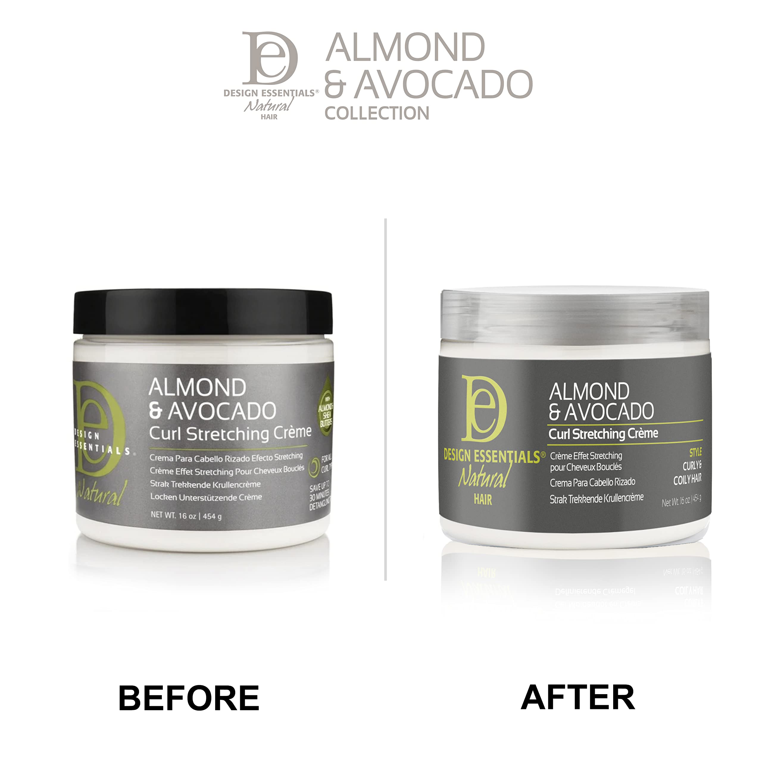 Design Essentials Natural Almond Avocado Curl Stretching Cream for All Curl