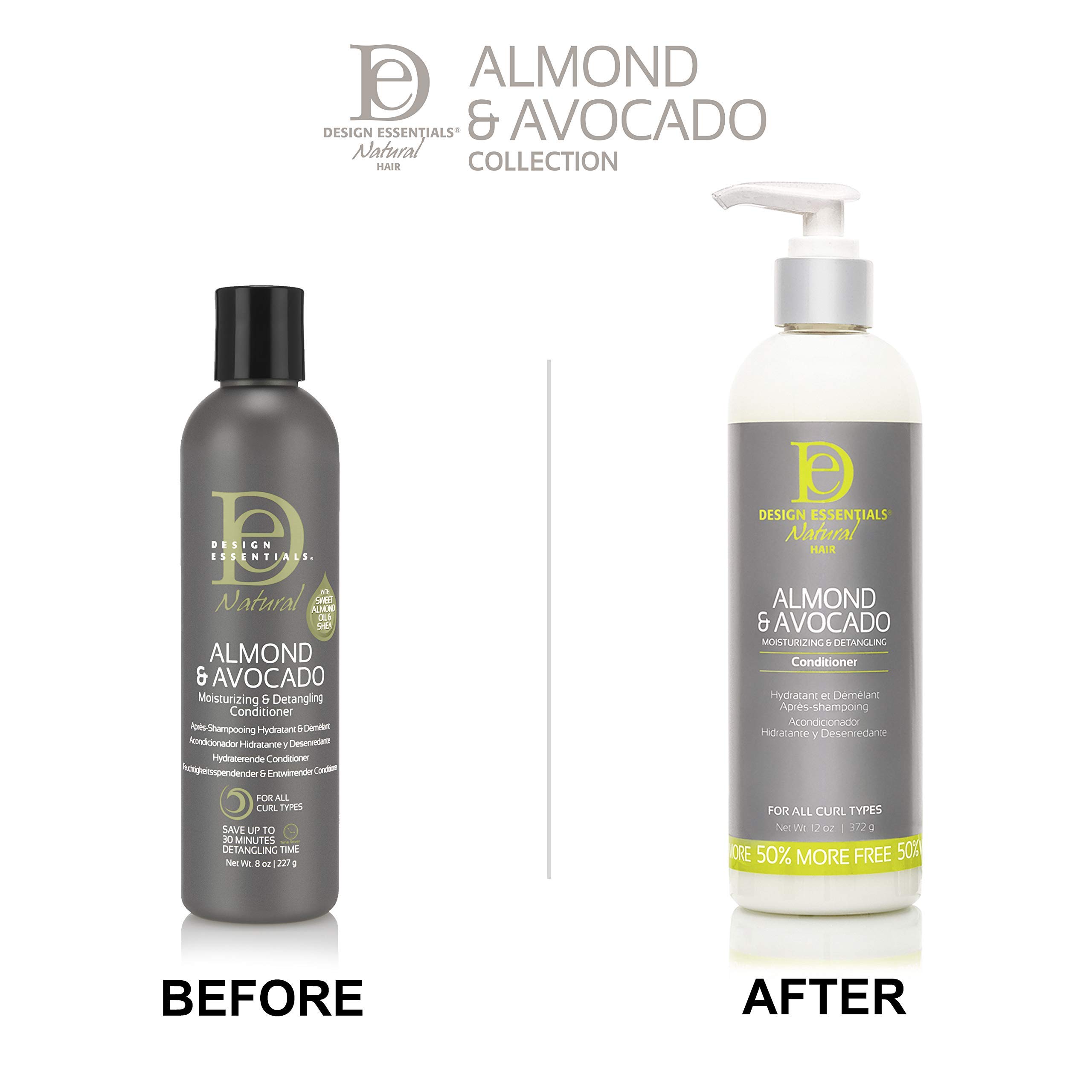 Design Essentials Almond Avocado Moisturizing Detangling Conditioner With Shea