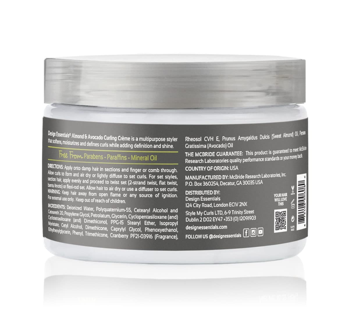 Design Essentials Almond Avocado Curling Crème Curl Defining Cream for Curly - Thumbnail 3