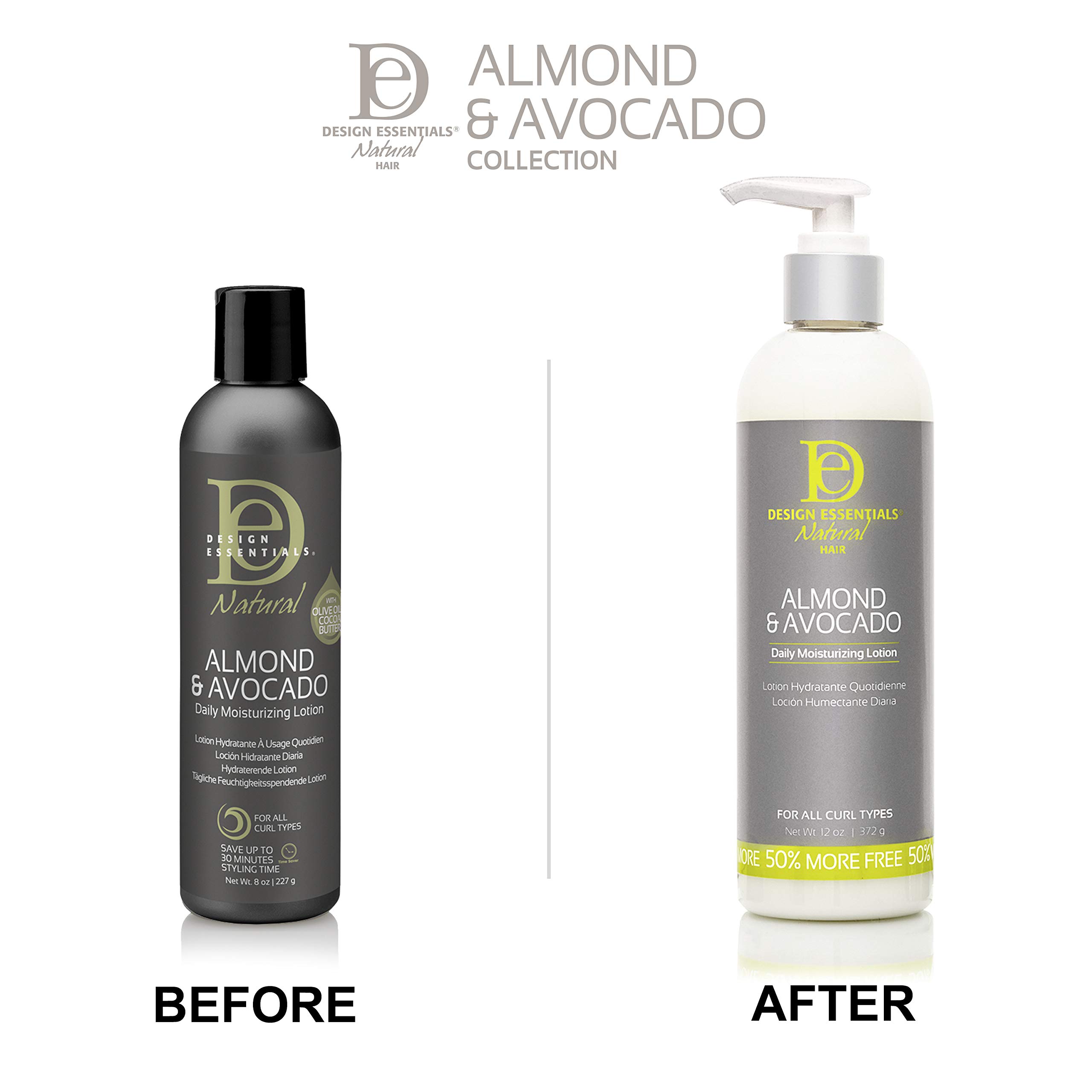 Design Essentials Almond Avocado Daily Hair Moisturizing Lotion With Jojoba