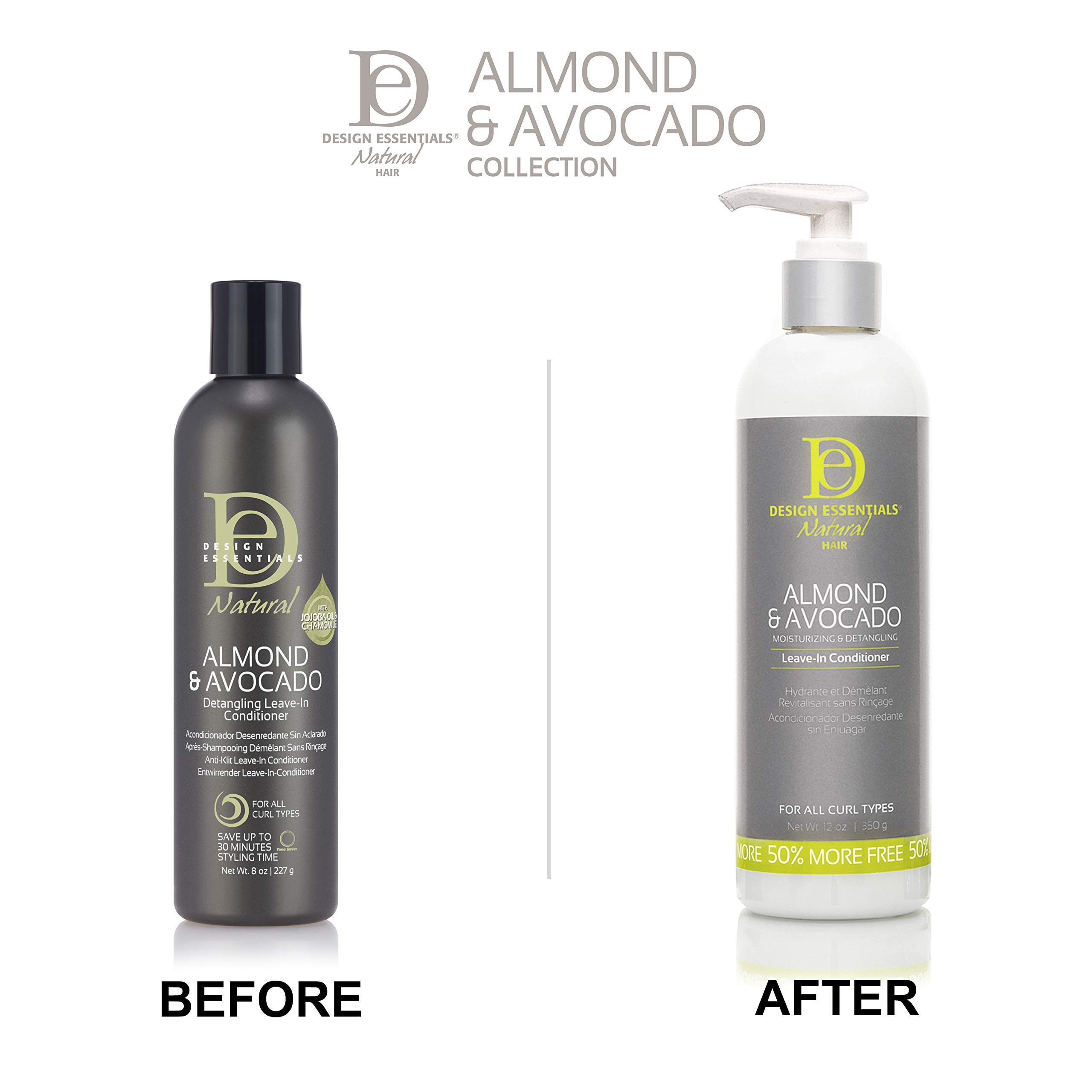 Design Essentials Almond Avocado Moisturizing Detangling Leave In Conditioner