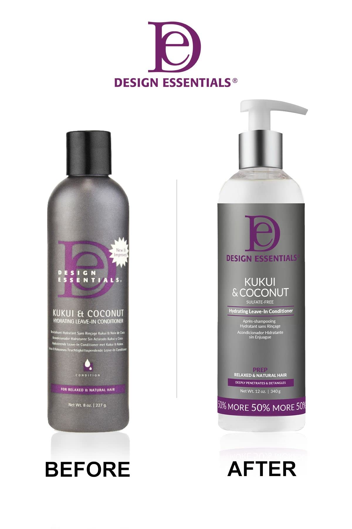 Design Essentials Kukui and Coconut Hydrating Leave In Conditioner Sulfate Free - Thumbnail 3