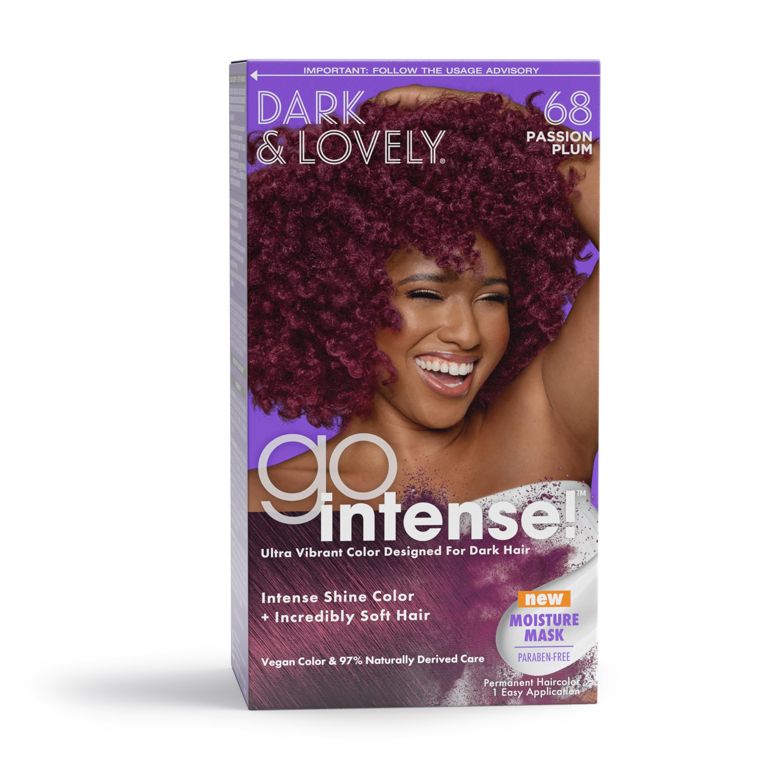 Softsheen Carson Dark and Lovely Ultra Vibrant Permanent Hair Color Go Intense