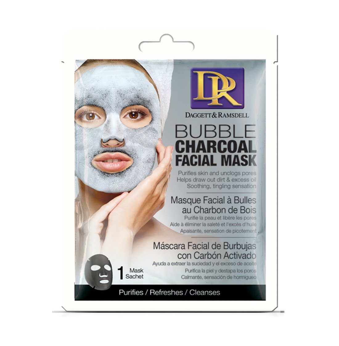 Daggett and Ramsdell Facial Sheet Bubble Mask Charcoal 0.700 Fluid Ounce