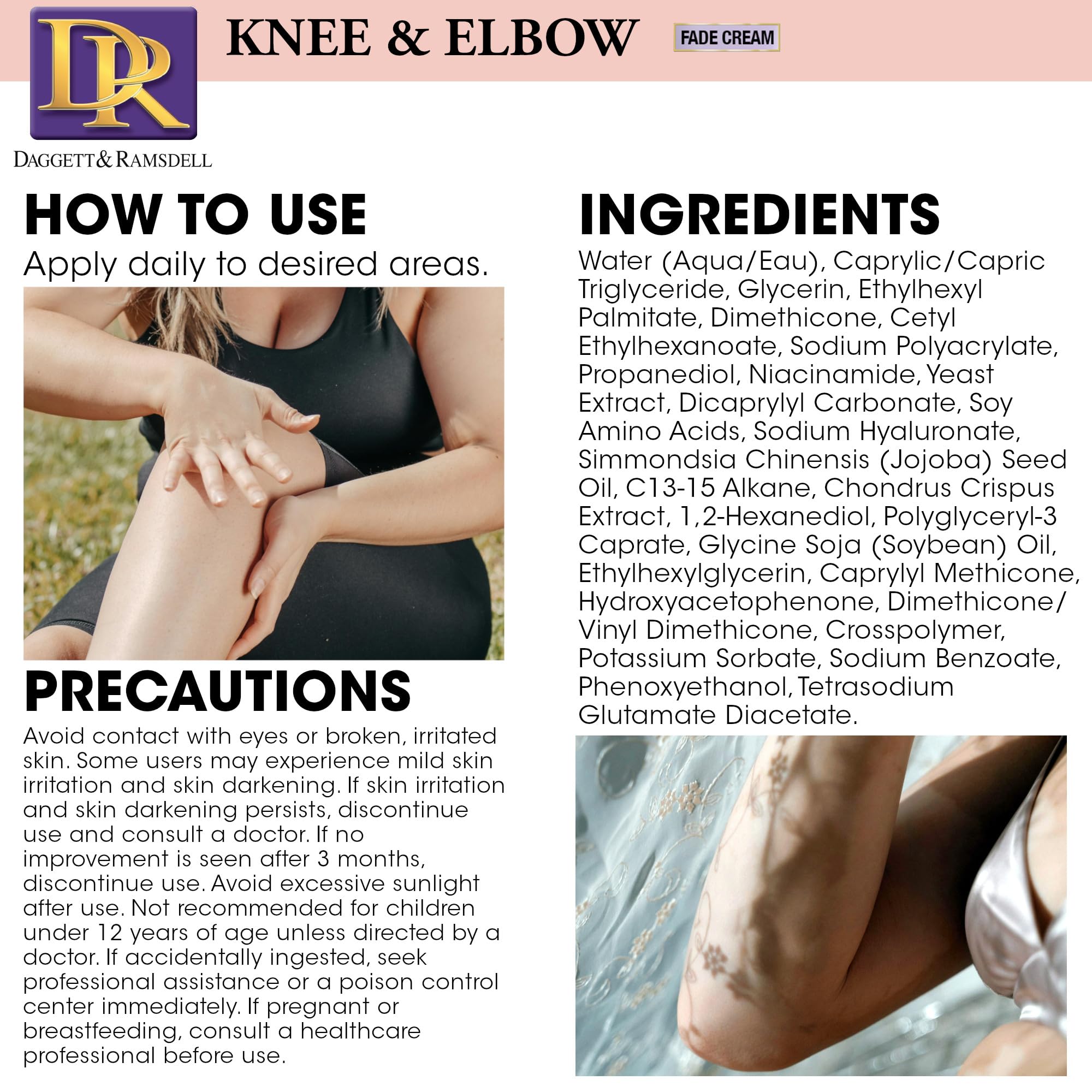 Daggett Ramsdell Knee and Elbow Fade Cream With Oligopeptide 2% . - Thumbnail 3