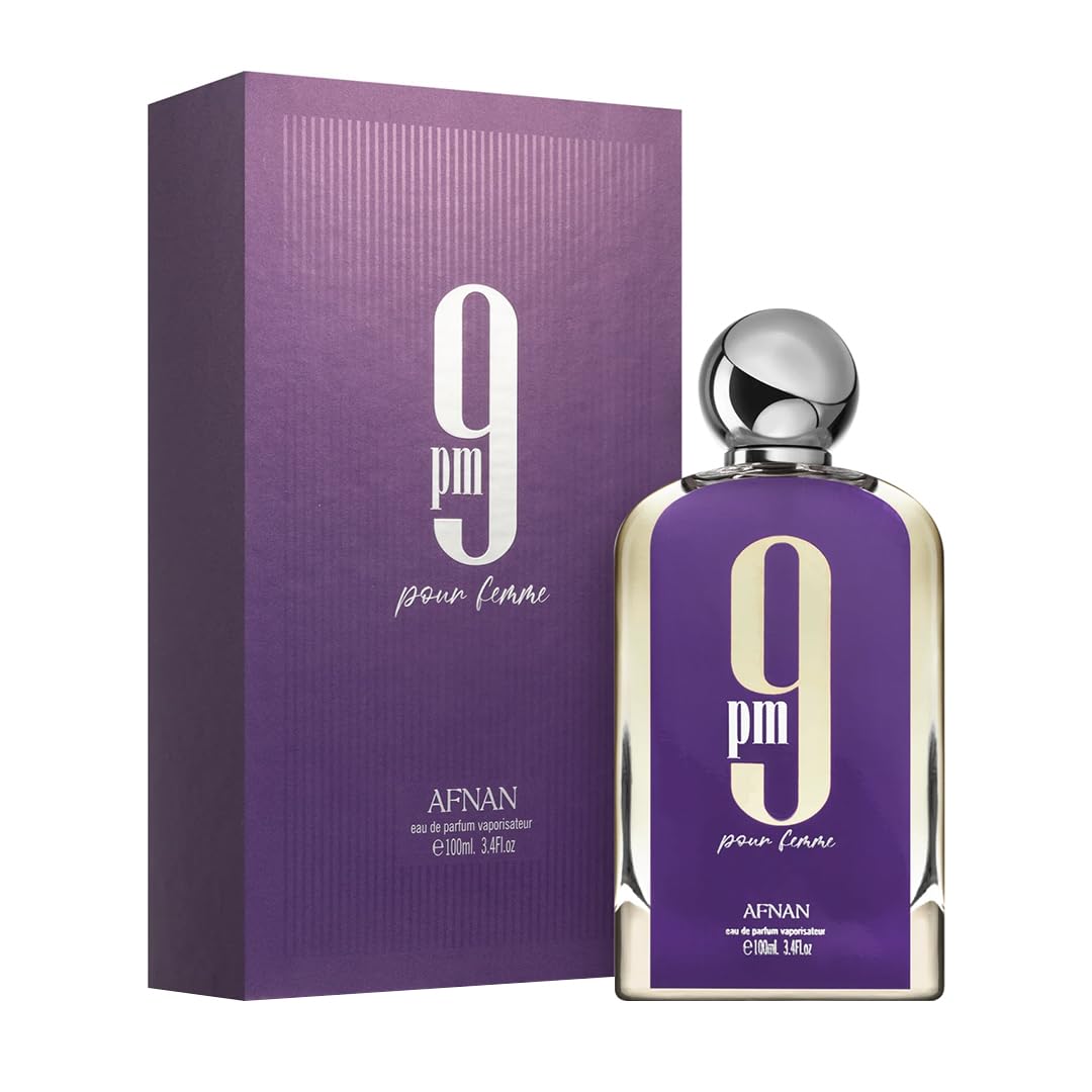 Afnan 9 Pm Pour Femme For Women EDP 3.4 oz - Thumbnail 3
