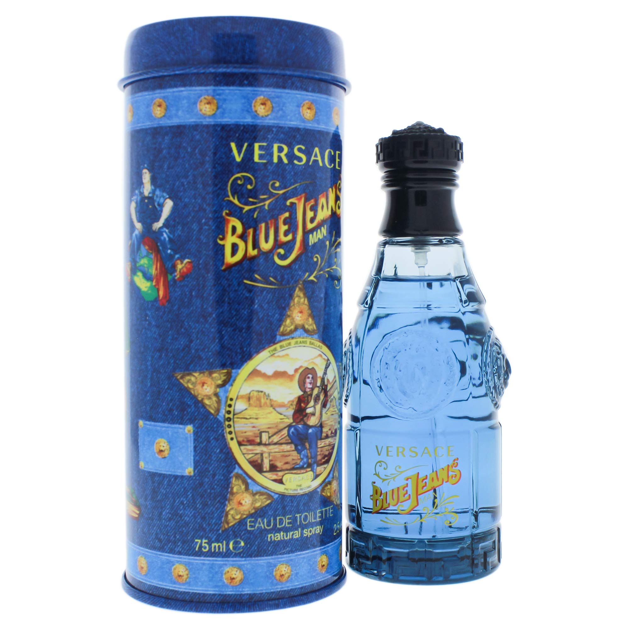 Blue Jeans By Gianni Versace 2.5 Ounces For Men EDT - Thumbnail 3