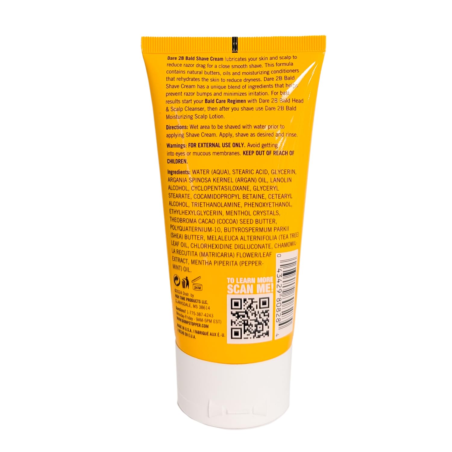 Dare 2b Bald Shaving Cream Sensitive Skin | Natural Shaving Cream With Argan - Thumbnail 2